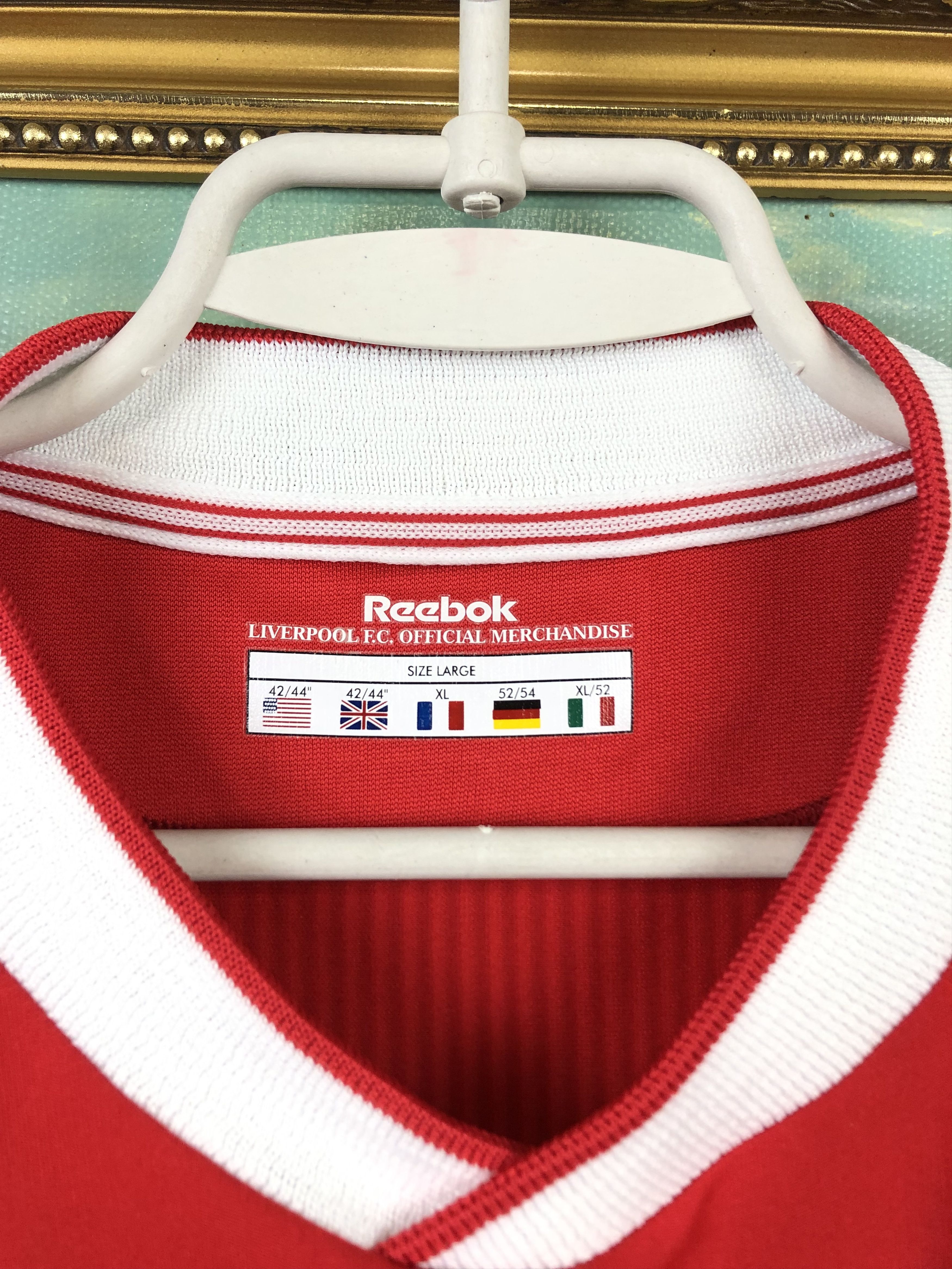 Vintage Liverpool football shirt 2002 Soccer Long Sleeve Jersey Rare Size US XL / EU 56 / 4 - 8 Thumbnail