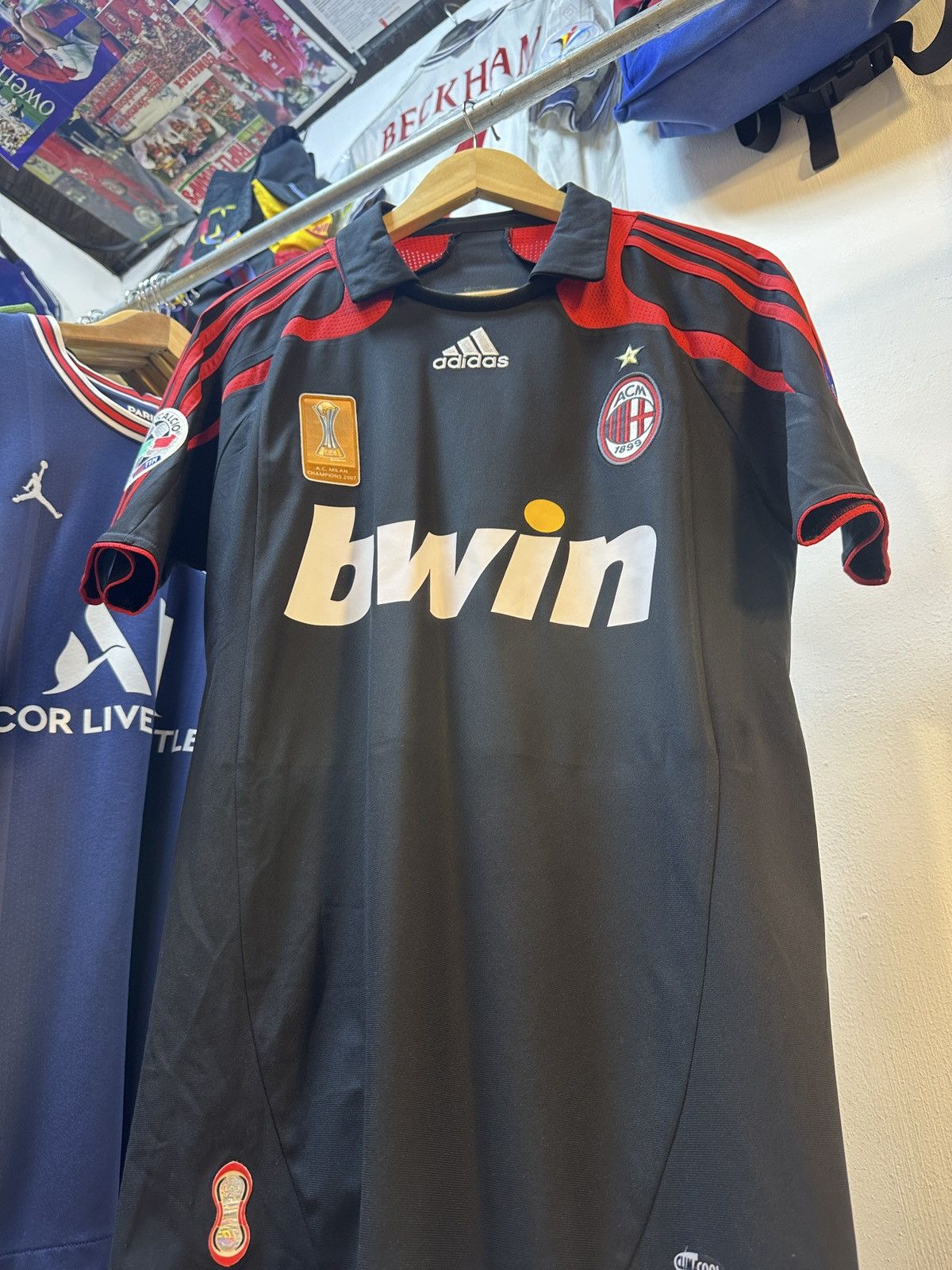Adidas 2007-2008 AC Milan Third Kit KAKA22 Size US S / EU 44-46 / 1 - 4 Thumbnail
