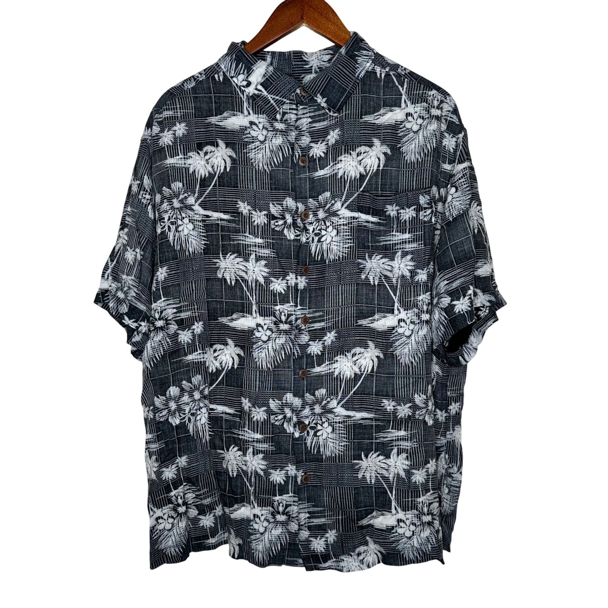 Caribbean Caribbean Black Tropical short sleeve button up camp shirt S Size US XXL / EU 58 / 5 - 1 Thumbnail