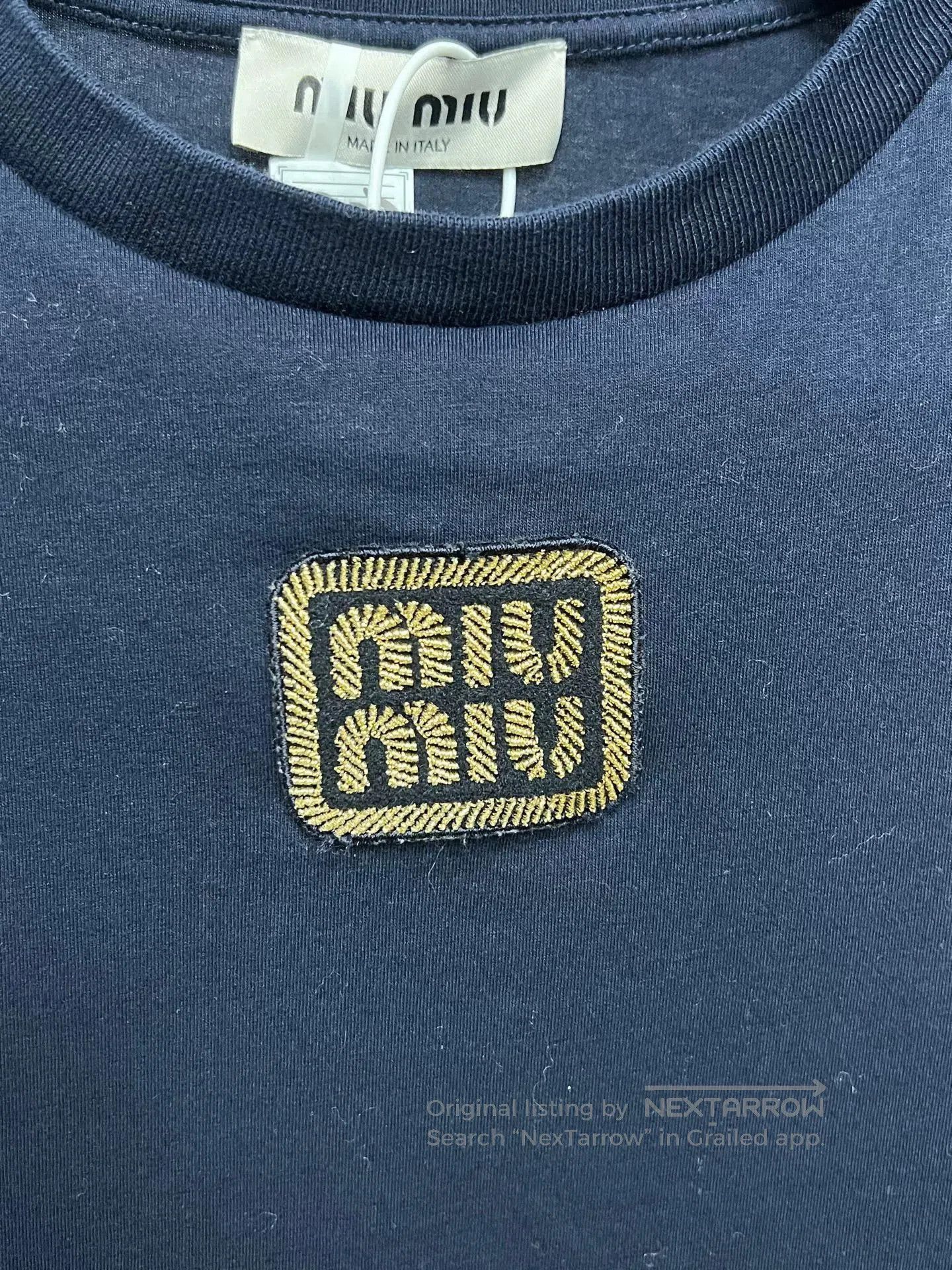 Miu Miu Miumiu Navy Long Sleeve Top. Size M / US 6-8 / IT 42-44 - 3 Thumbnail