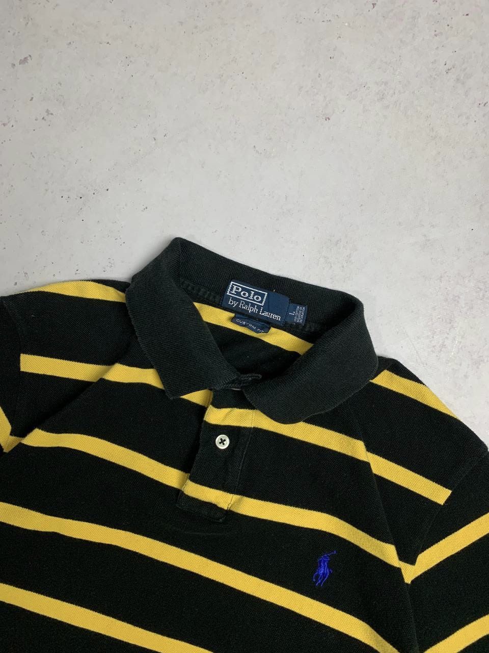 Polo Ralph Lauren × Vintage Vintage Polo Ralph Lauren Striped Polo Shirt L Size US L / EU 52-54 / 3 - 3 Thumbnail