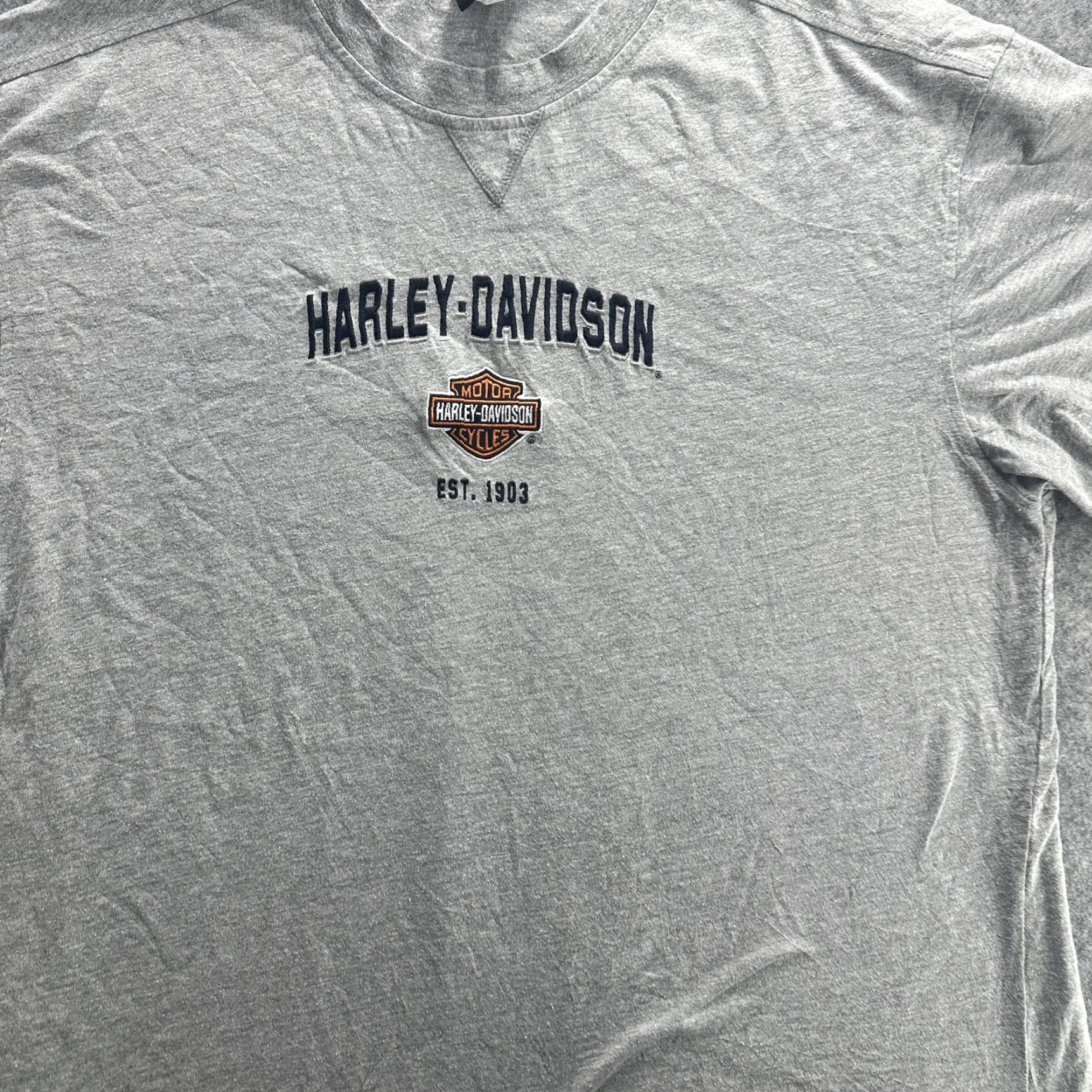 Harley Davidson VINTAGE/ Harley-Davidson Shirt Mens XL Gray Atlanta Georgia Bar Shield Tee Motorcycle Biker Logo Size US XL / EU 56 / 4 - 3 Thumbnail