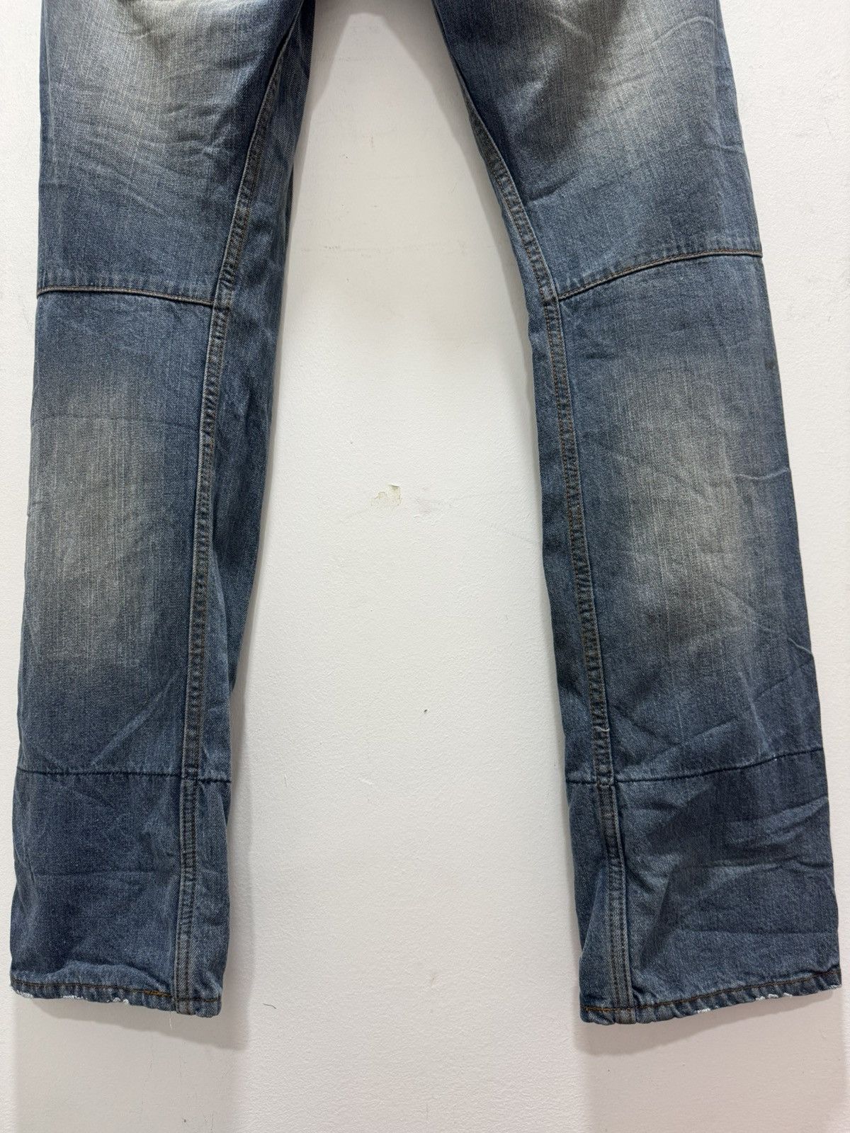 Japanese Brand JAPANESE DOMINATE HANDCRAFTED DOUBLE WAIST DISTRESSED JEANS Size US 32 / EU 48 - 4 Thumbnail