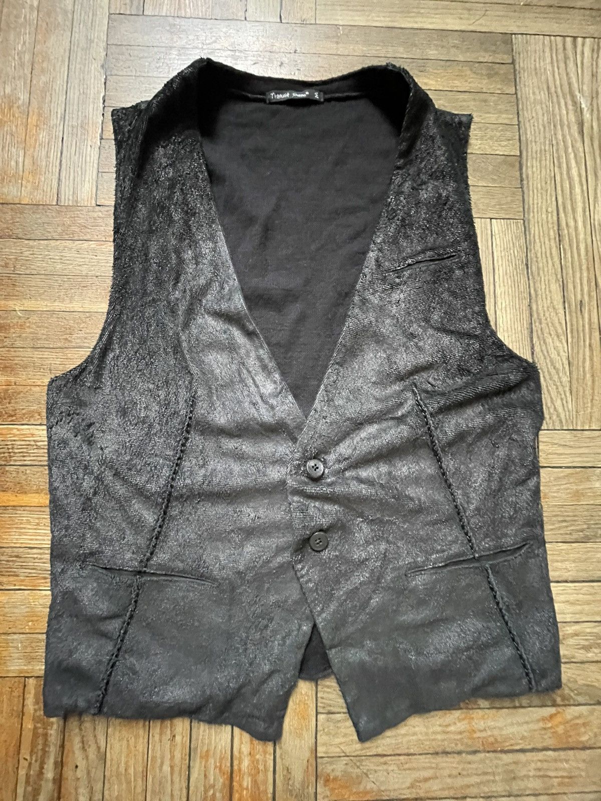 Transit Uomo Transit uomo leather vest Size US M / EU 48-50 / 2 - 1 Thumbnail