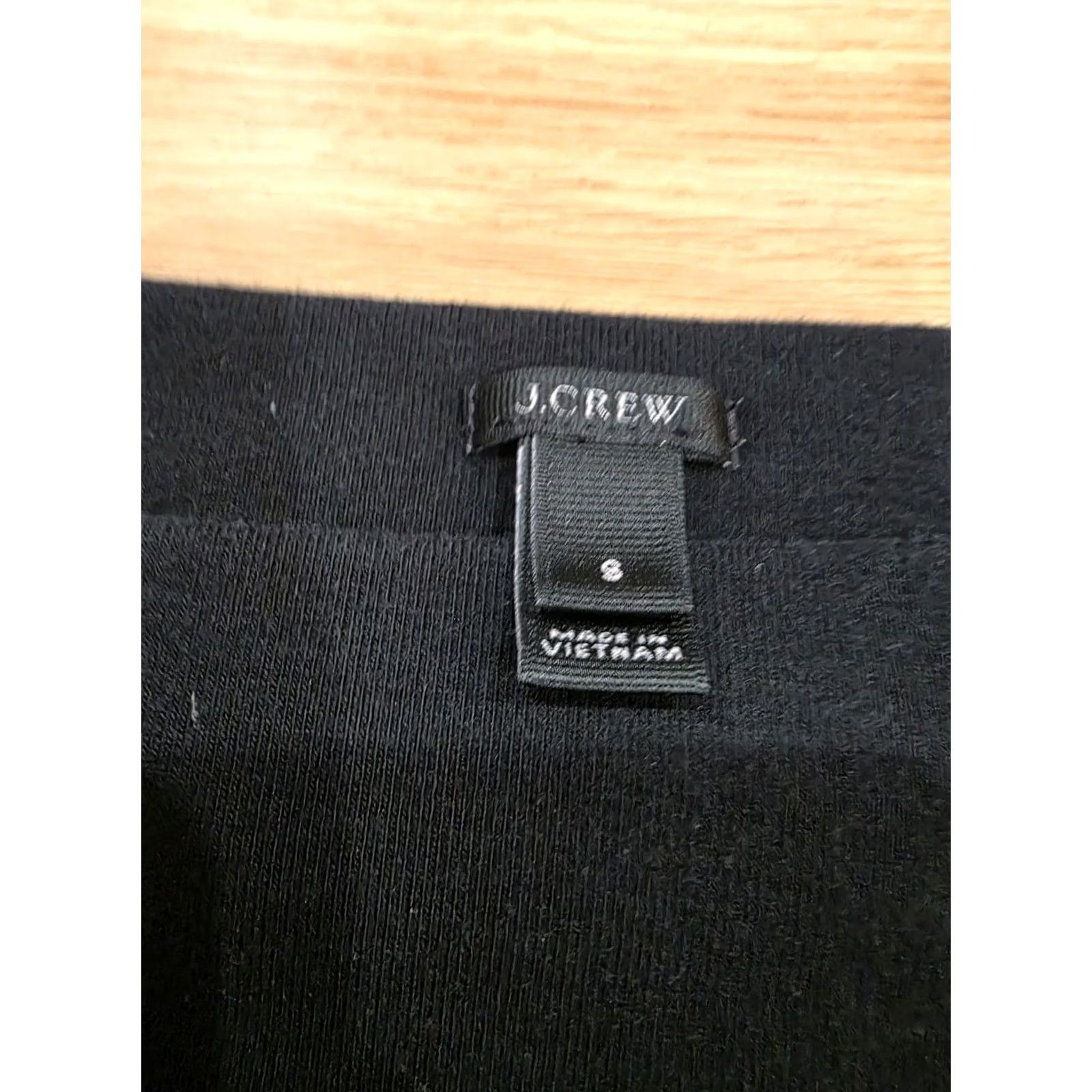 J.Crew J.CREW Long Sleeve Top Cotton Black Crew Neck S Small Women Square Neck Dark Black (Pre-owned) Size S / US 4 / IT 40 - 7 Thumbnail