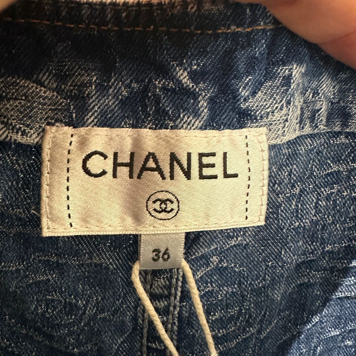 Chanel Chanel 23P Full Print Camellia Straight Jeans 36 Size 26" / US 2 / IT 38 - 3 Thumbnail
