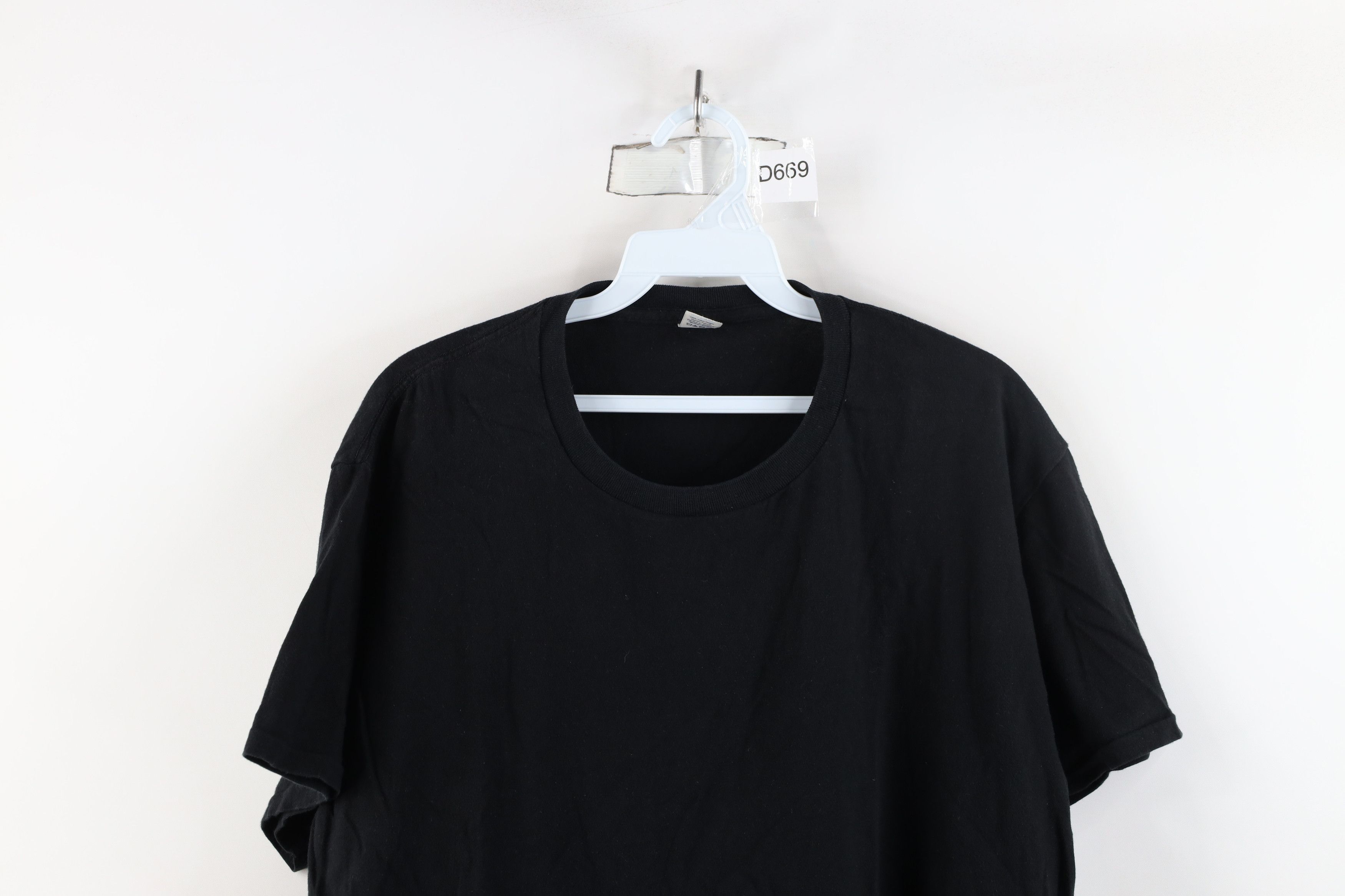 Vintage Vintage 90s Streetwear Fit Short Sleeve T-Shirt Black Cotton Size US XL / EU 56 / 4 - 2 Thumbnail