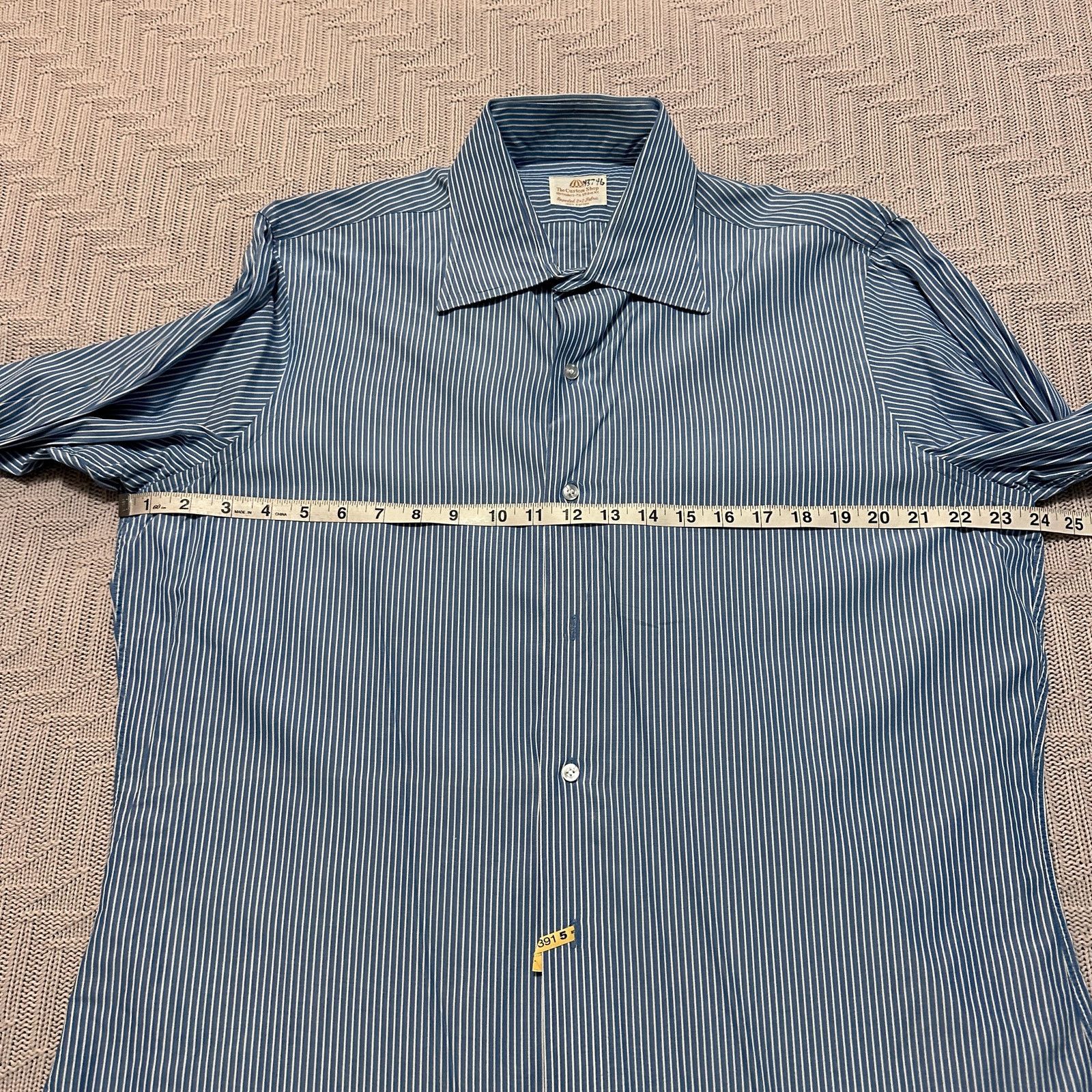 Other Vintage Custom Shop blue striped button down size 16.5 Size US L / EU 52-54 / 3 - 9 Thumbnail