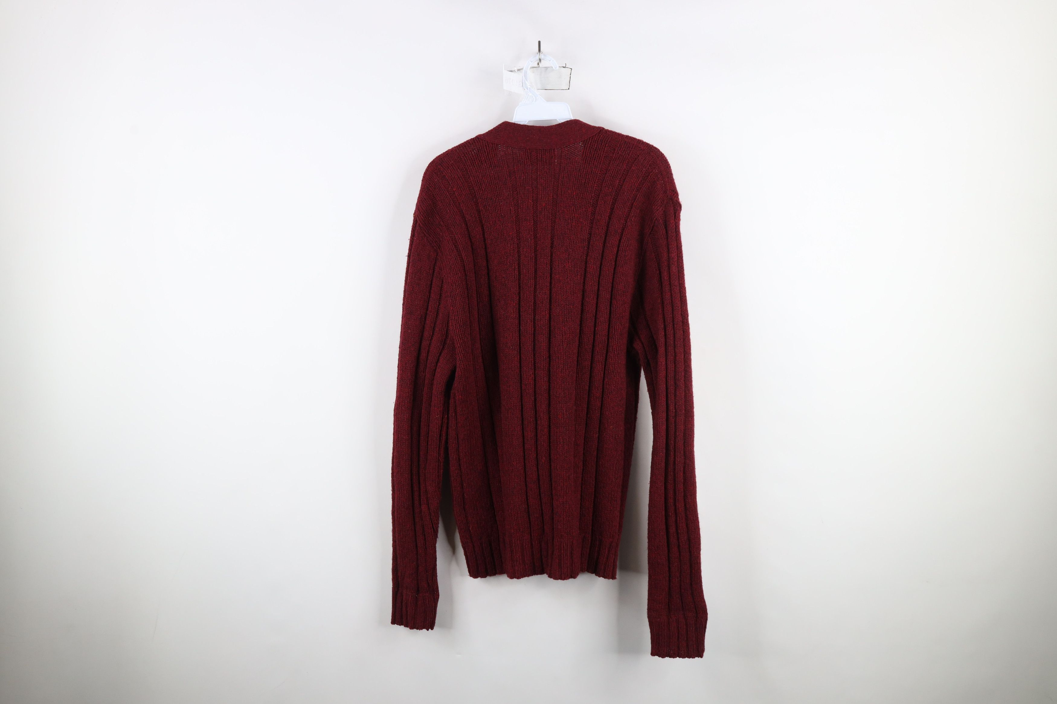 Vintage Vintage 60s Rockabilly Ribbed Knit Cardigan Sweater USA Size US L / EU 52-54 / 3 - 7 Thumbnail