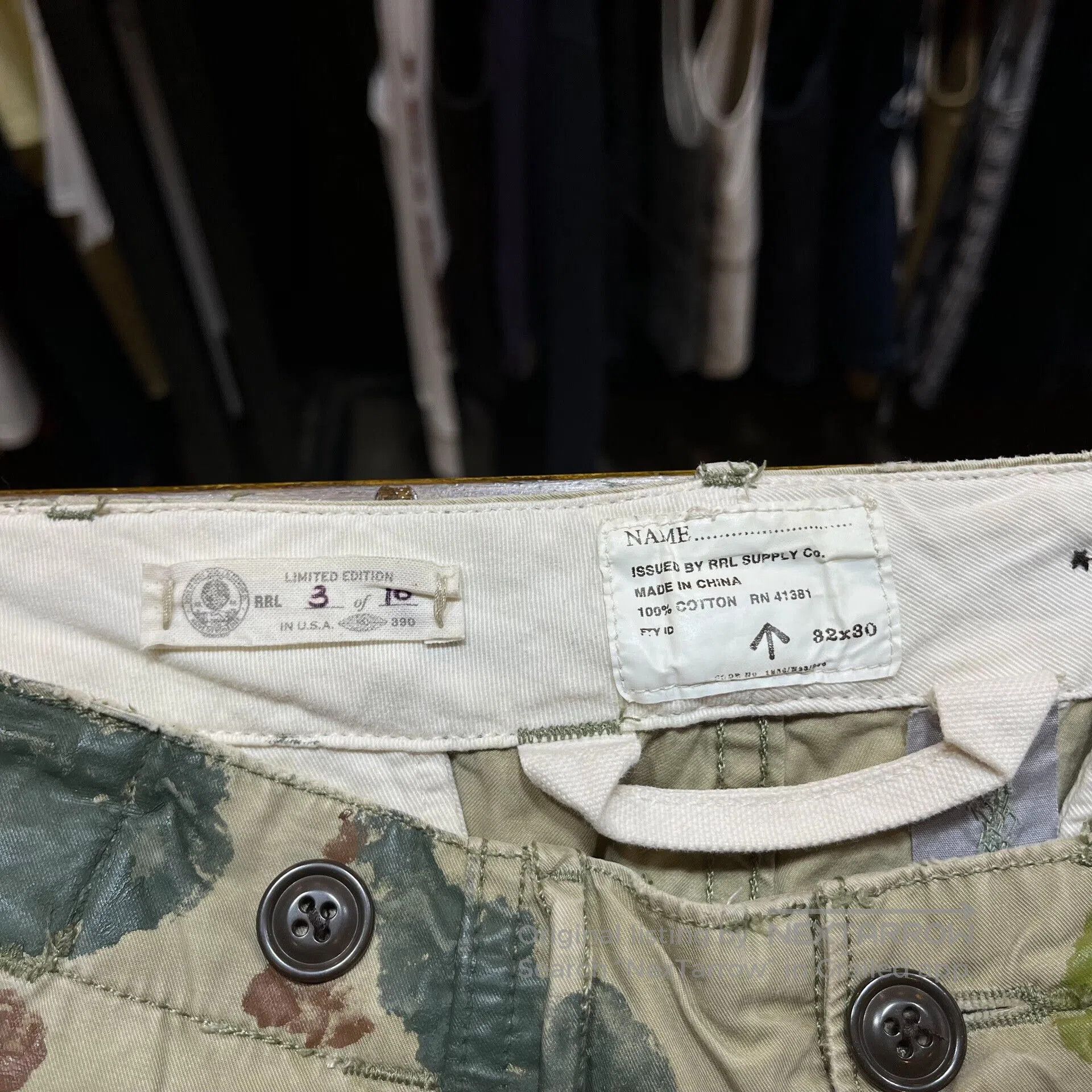 RRL Ralph Lauren limited edition RRL camouflage casual pants. Size US 32 / EU 48 - 3 Thumbnail