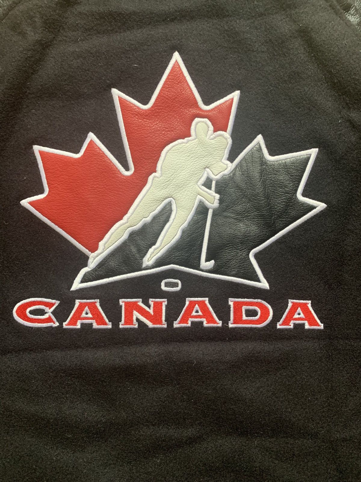 Nike Vintage Nike Team Canada Leather Varsity Jacket XL Size US XL / EU 56 / 4 - 6 Thumbnail