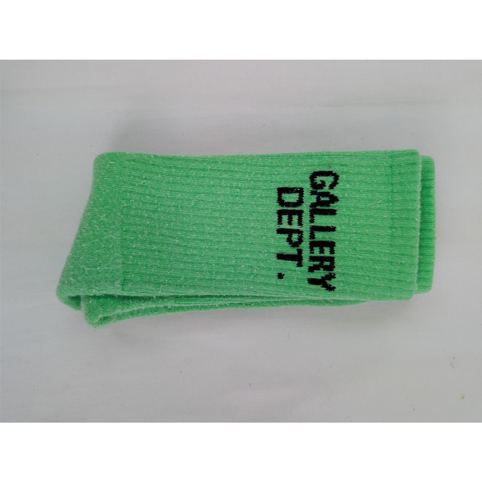 Gallery Dept. o1rshd1 Q:4 / Size: OS / Gallery Dept. Logo Socks Fluo Green Size ONE SIZE - 5 Thumbnail