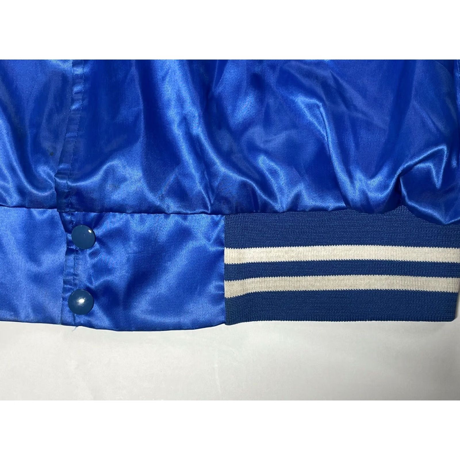 Coach VINTAGE Auburn USA Bomber Jacket Mens XL Blue Satin Coach Letterman Size US XL / EU 56 / 4 - 4 Thumbnail