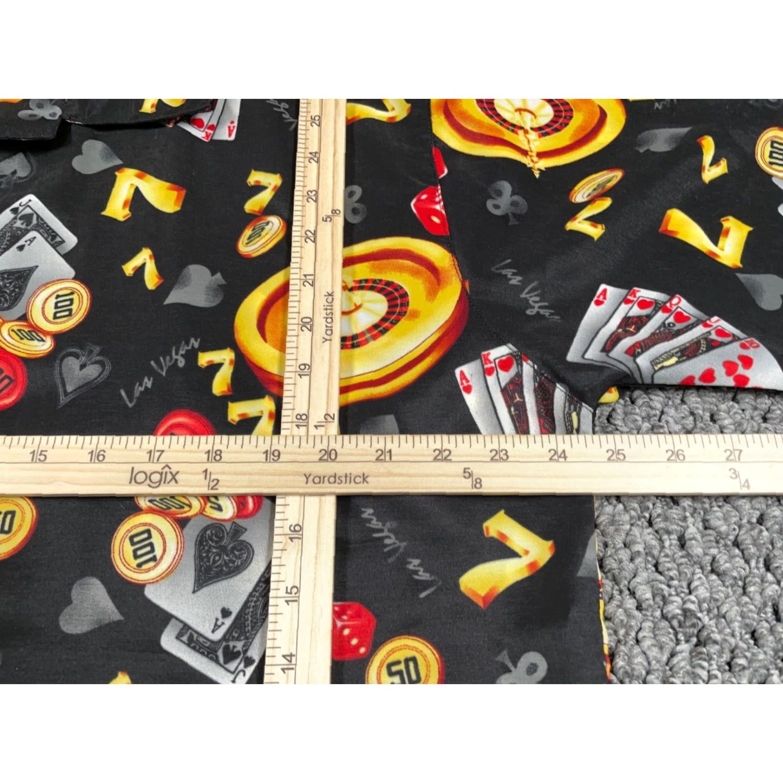 Vintage VINTAGE Steve & Barry's Shirt Adult Large Black AOP Geometric Gambling Pattern Shirt Mens Large Black Pattern Size US L / EU 52-54 / 3 - 5 Thumbnail