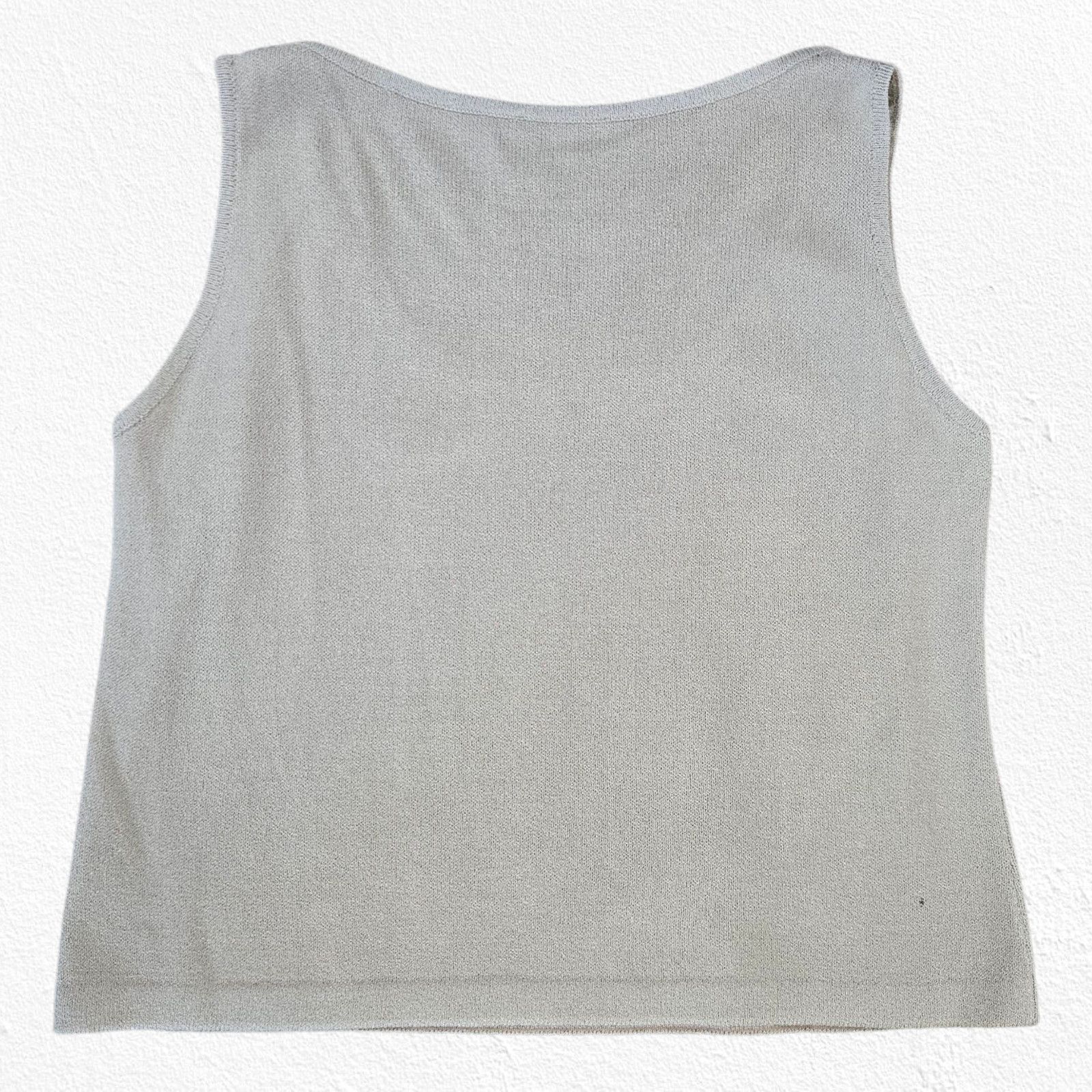 Other St. John Y2K Wool Knit Tank Beige USA Made Size XL Size XL / US 12-14 / IT 48-50 - 10 Thumbnail