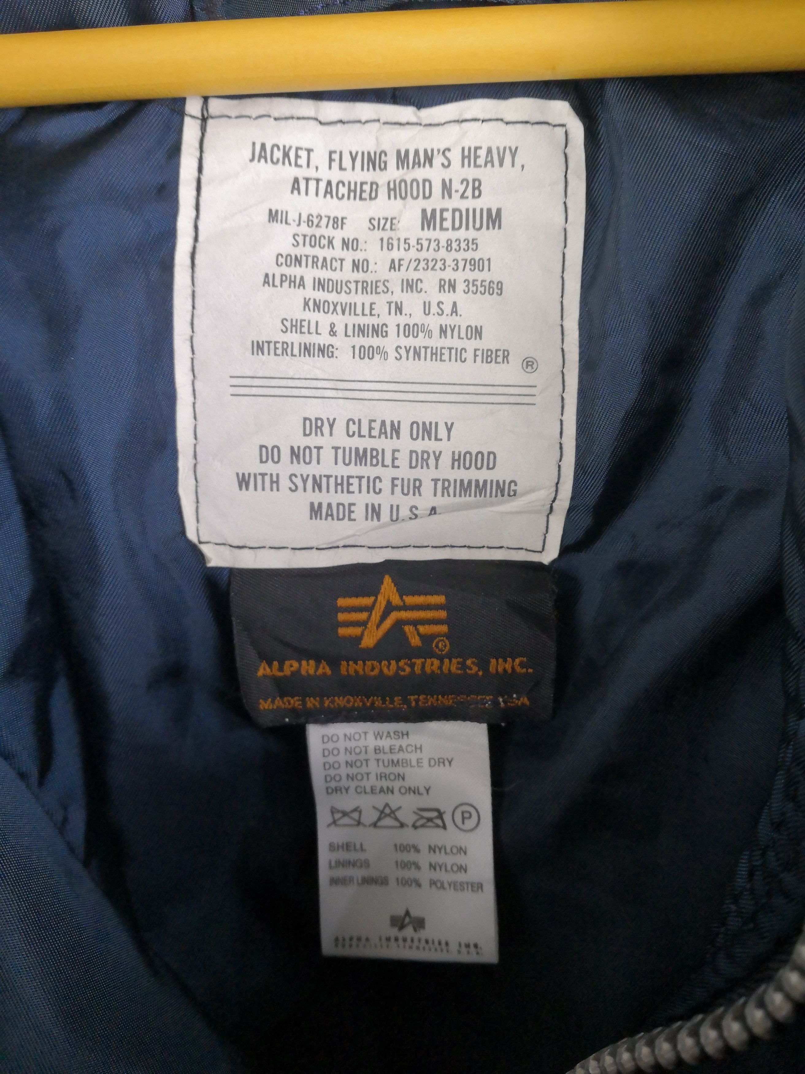 Alpha Industries Vintage N-2B Bomber Alpha Industries Jacket Hoodie Size US L / EU 52-54 / 3 - 6 Thumbnail