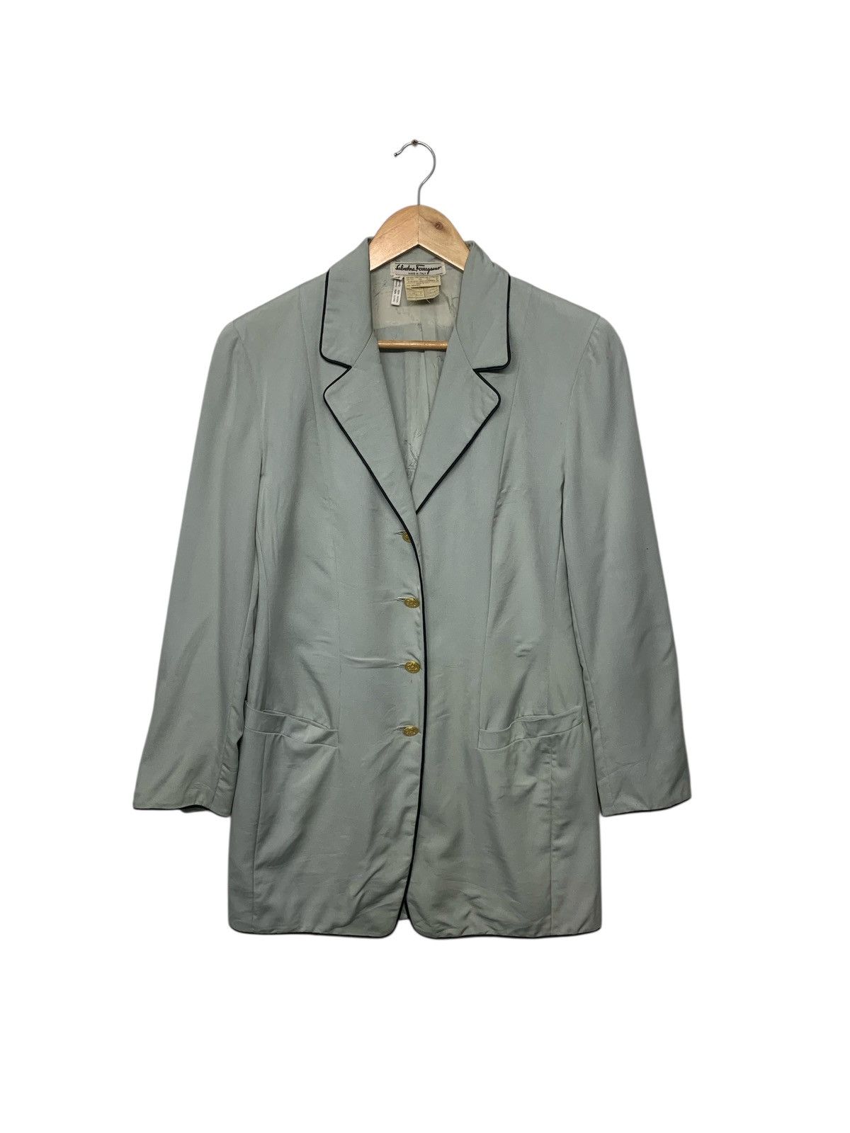 Designer × Salvatore Ferragamo × Vintage Rare Salvatore Ferragamo Button Ups Jacket Size M / US 6-8 / IT 42-44 - 1 Thumbnail