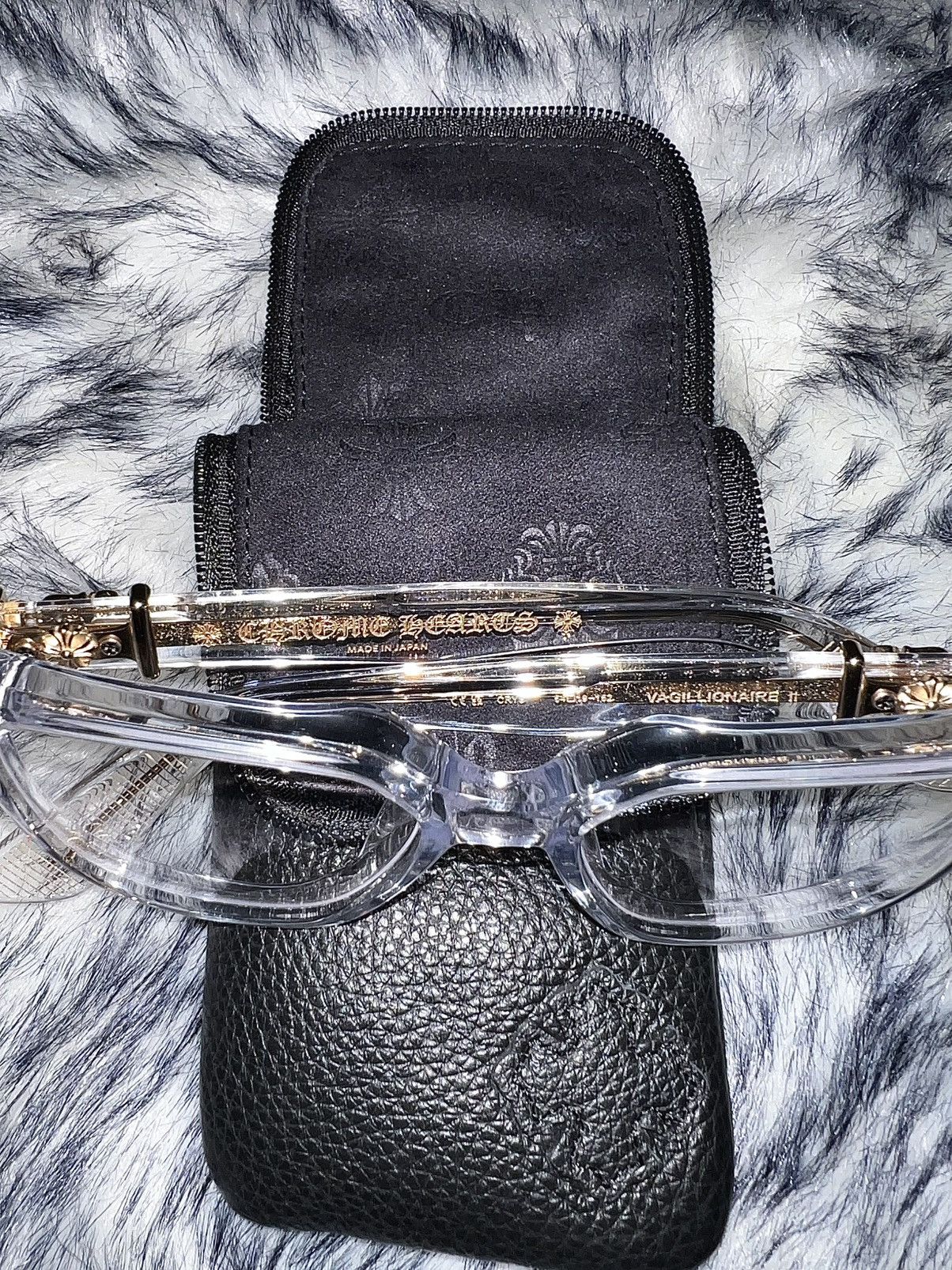 Chrome Hearts RARE‼️🔥 Chrome Hearts Vagillionaire 2 Crystal Clear Glasses Size ONE SIZE - 11 Thumbnail