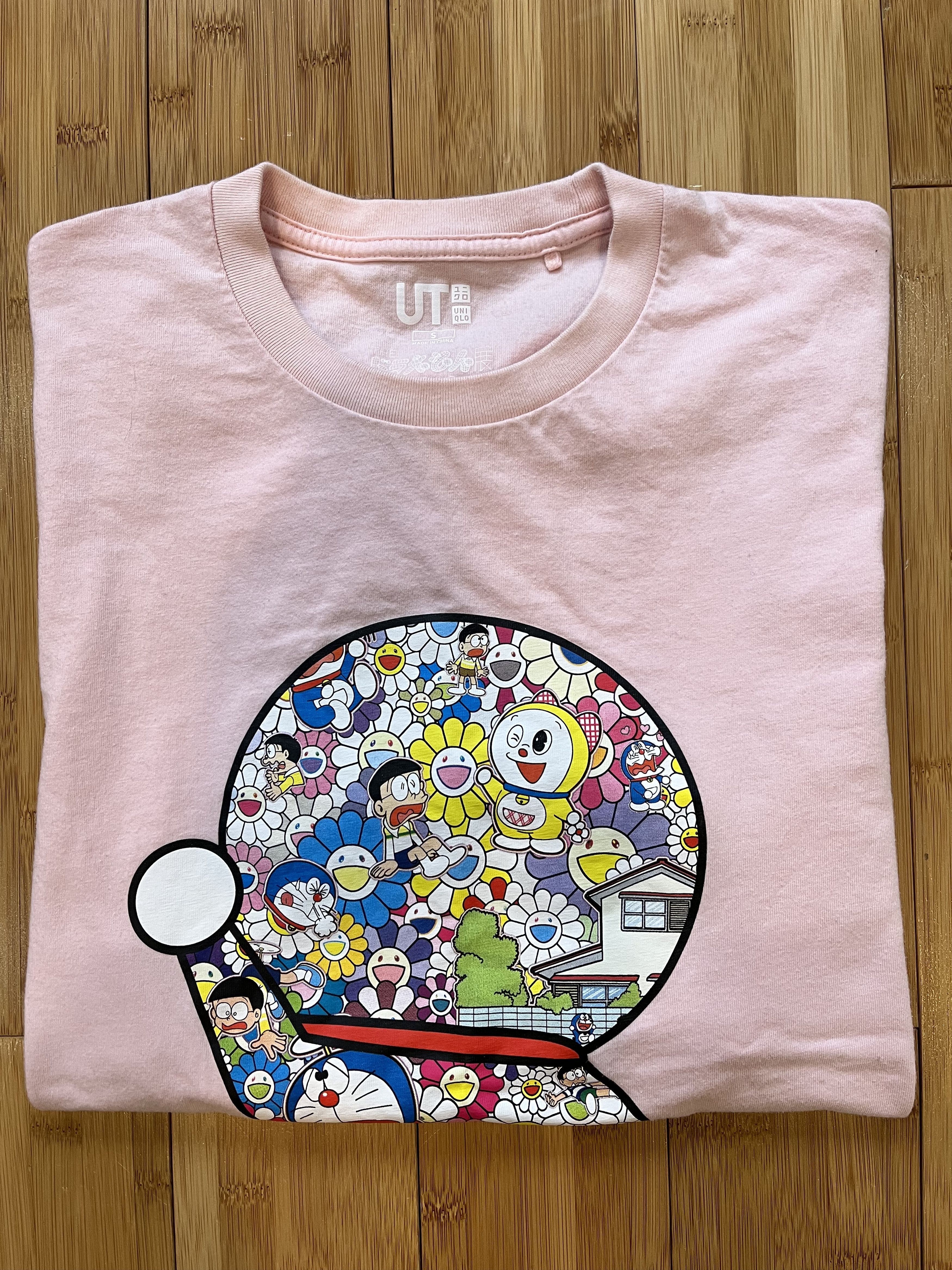 Takashi Murakami × Uniqlo Uniqlo Doraemon x Takashi Murakami Pink Flower Size US S / EU 44-46 / 1 - 1 Thumbnail