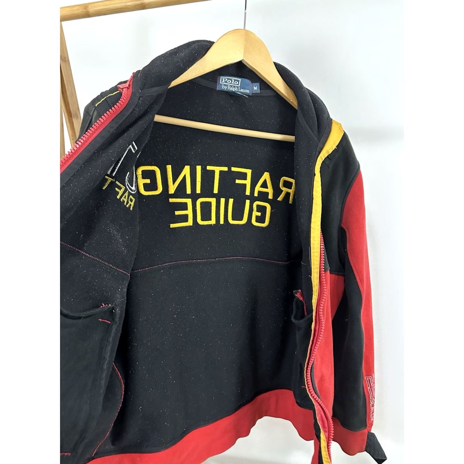 Polo Ralph Lauren VTG 90s Polo Ralph Lauren Jacket M Red Cotton Polo Ralph Lauren Rafting Guide C1 Class Full Zip Military Jacket Mens Size US M / EU 48-50 / 2 - 3 Thumbnail