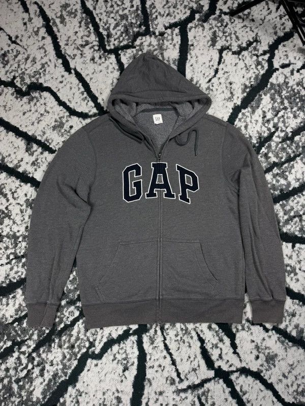Gap Gap Gray Logo Zip Hoodie M Size US M / EU 48-50 / 2 - 1 Thumbnail