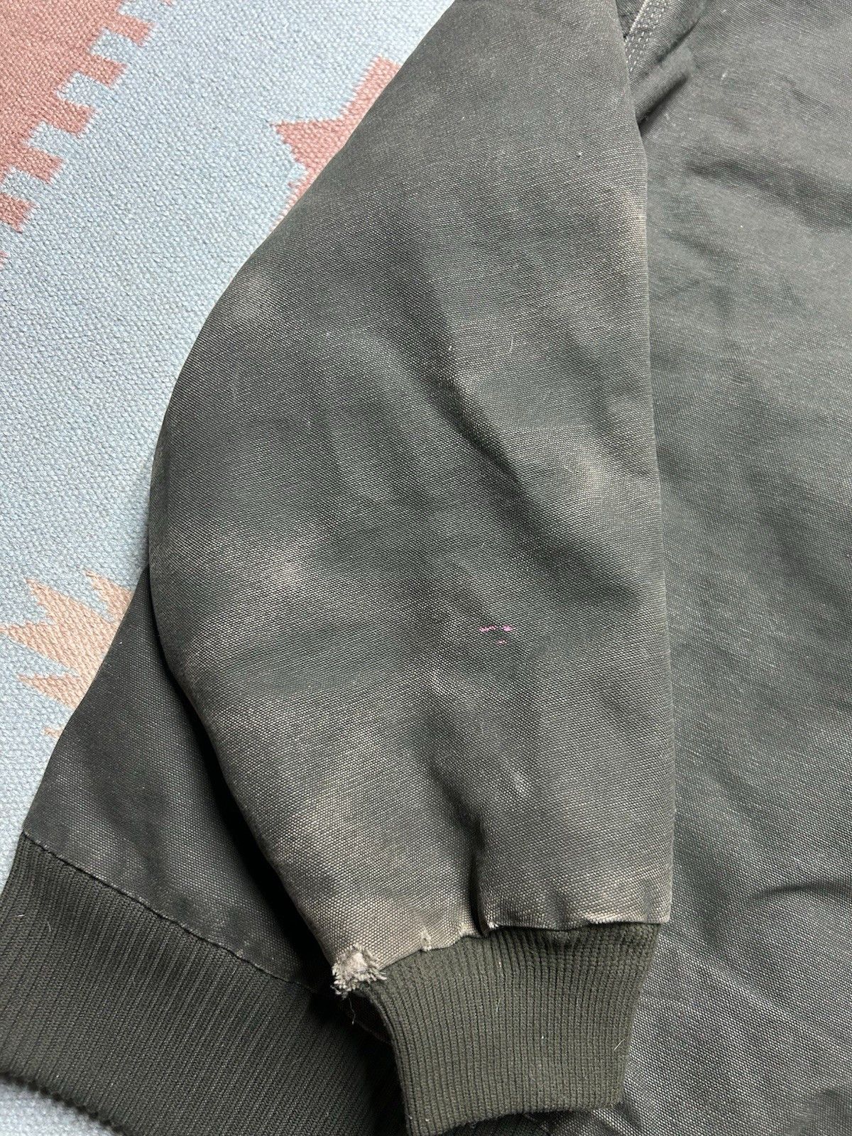 Vintage Vtg Carhartt hooded work jacket J130 MOS moss green faded XL Size US XL / EU 56 / 4 - 6 Thumbnail