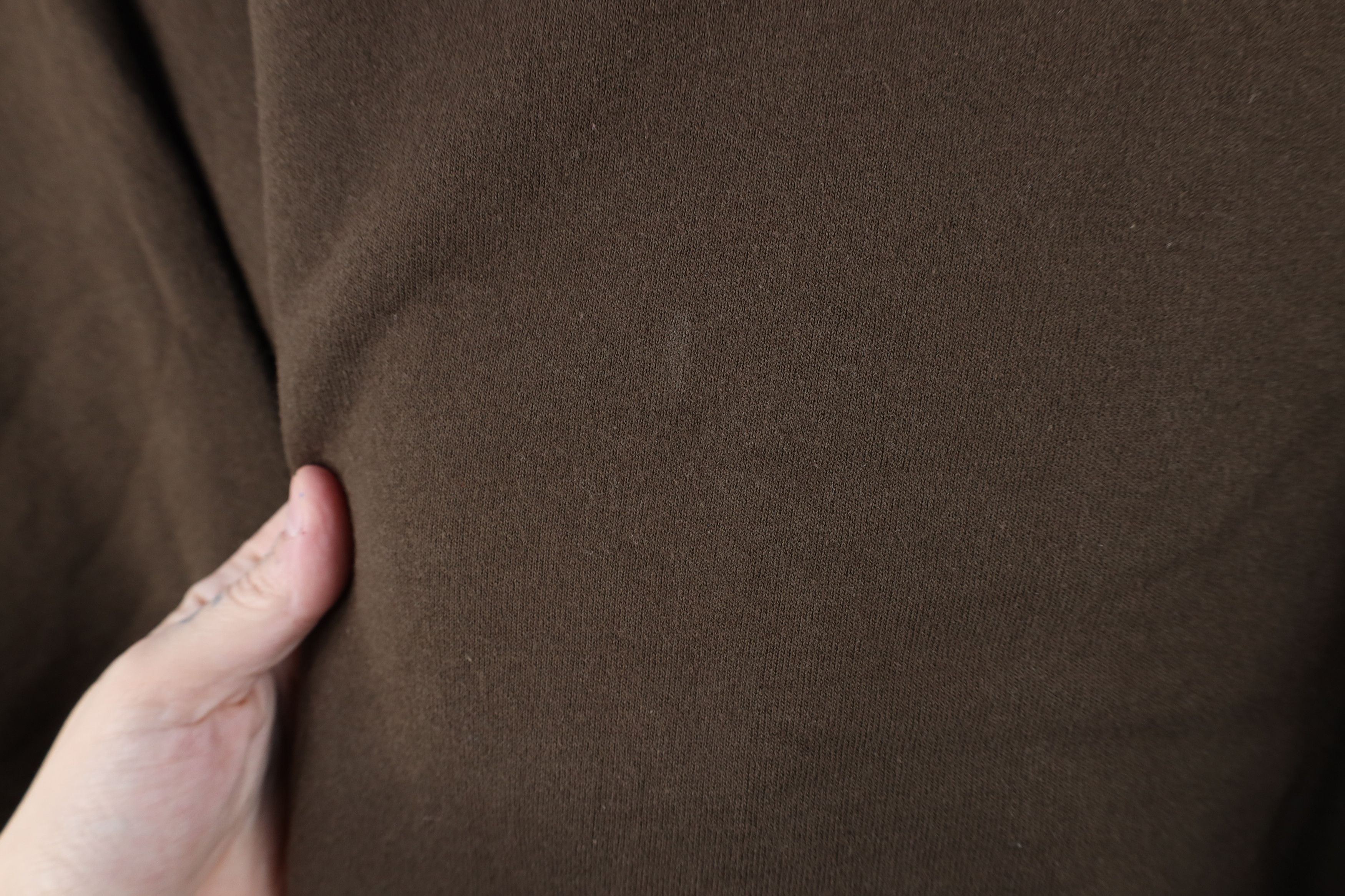 Vintage Vintage 90s Streetwear Faded Blank Crewneck Sweatshirt Brown Size US L / EU 52-54 / 3 - 4 Thumbnail