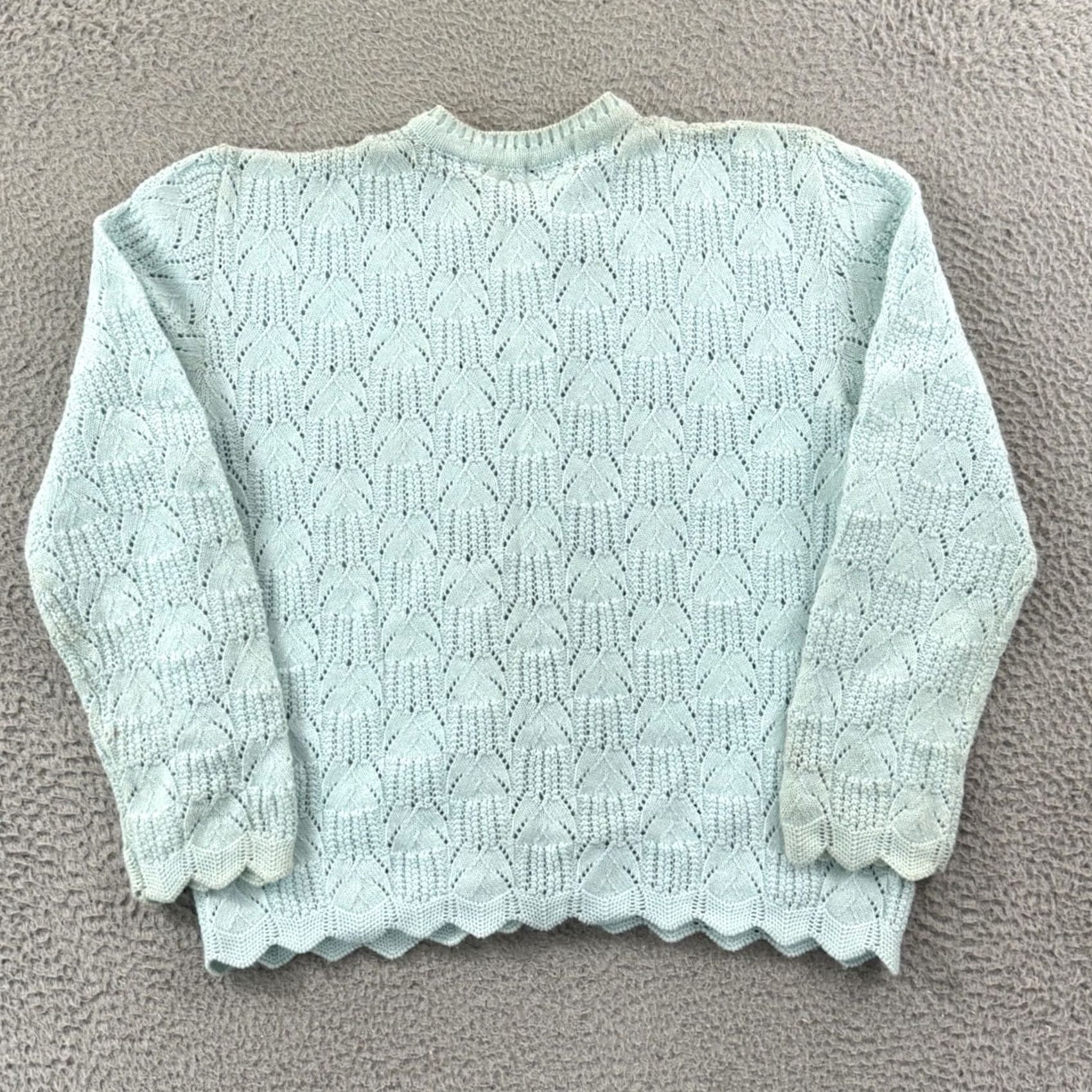 Vintage Vintage Wintuk Sweater Large Blue Cardigan Womens Casual Workwear Autumn/Fall Size L / US 10 / IT 46 - 7 Thumbnail