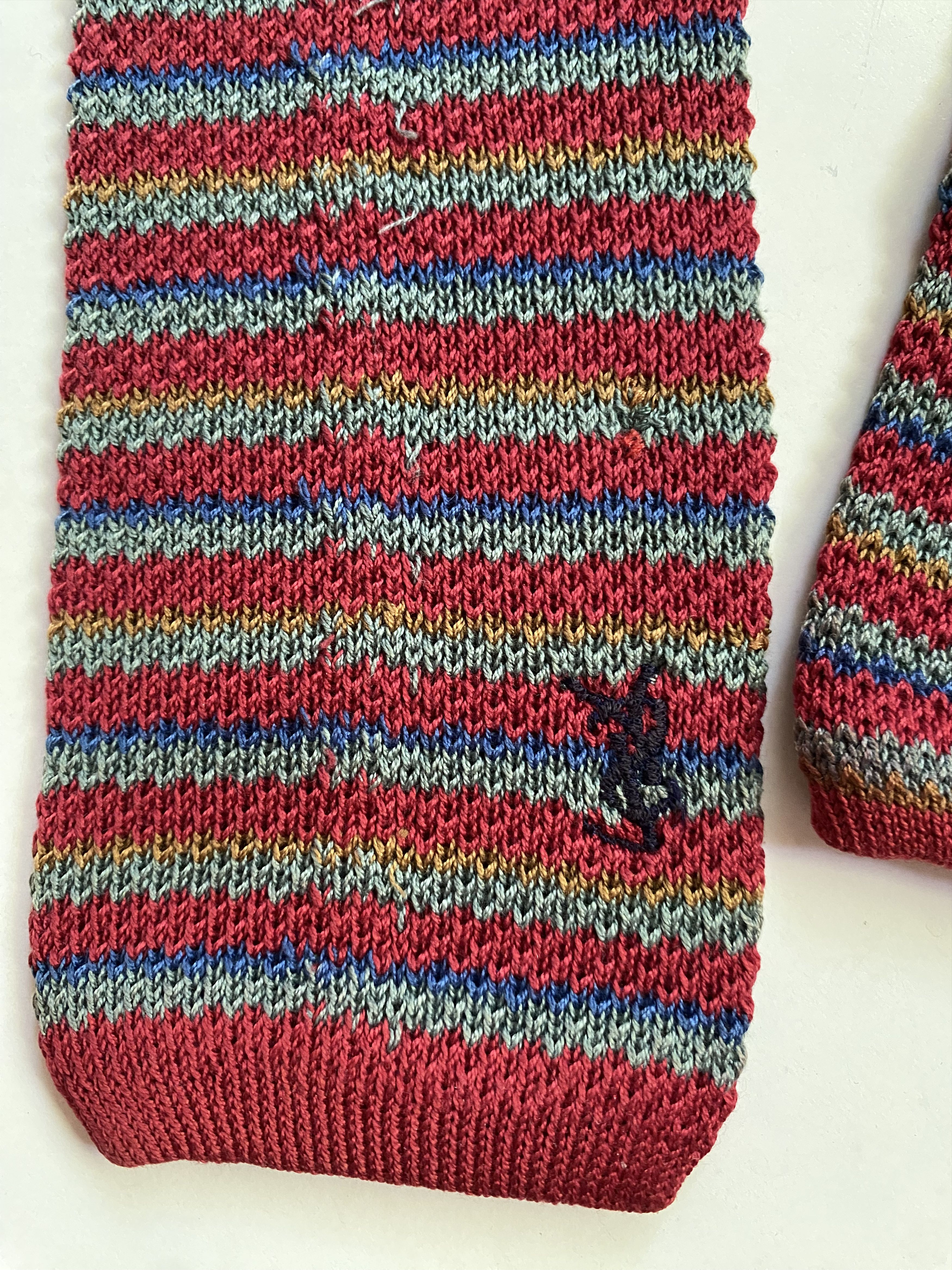 Yves Saint Laurent Vintage YSL Knit Tie Size ONE SIZE - 5 Thumbnail