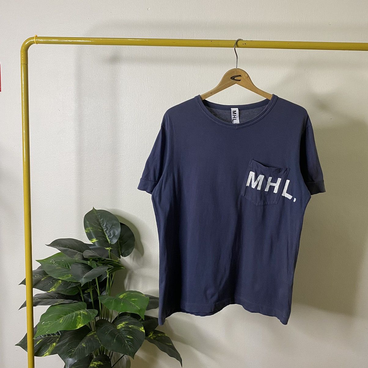 Margaret Howell MHL Single Pocket Navy Large Tee Size US L / EU 52-54 / 3 - 1 Thumbnail