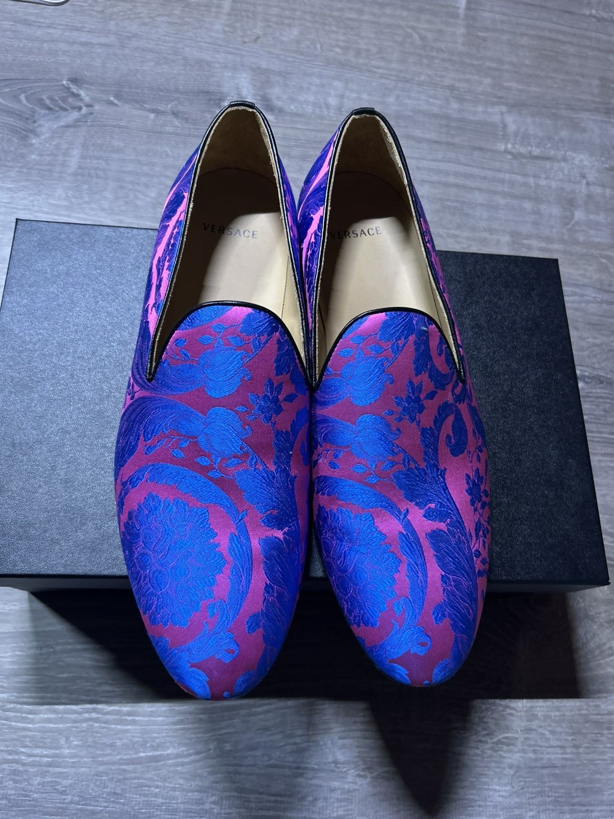 Versace Versace Satin Baroque Loafers Size US 10 / EU 43 - 1 Thumbnail