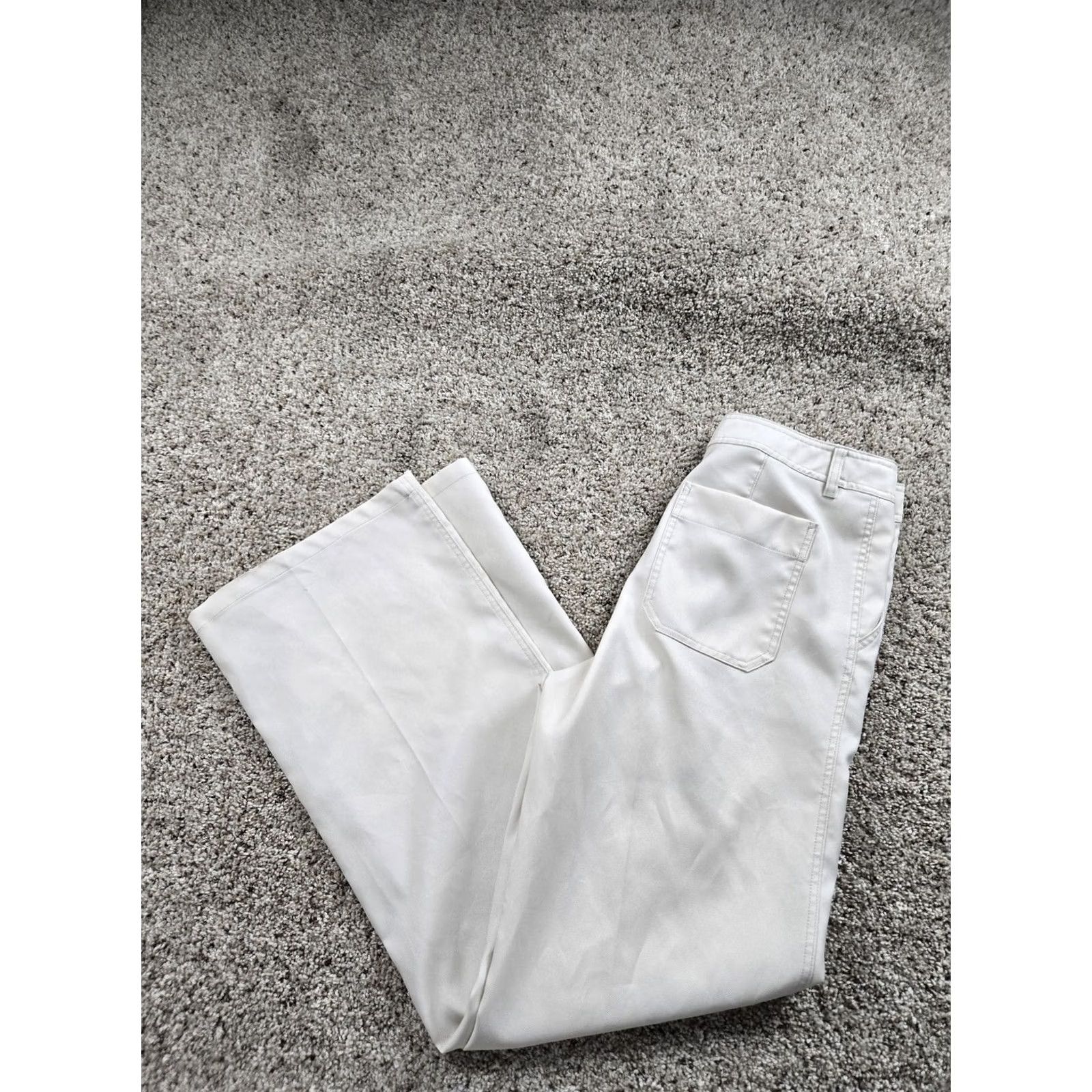 Uniqlo Uniqlo U Chino Pants Womens 8 Beige Wide Leg Twill High Rise 30X32 Pants Size 30" / US 8 / IT 44 - 2 Thumbnail