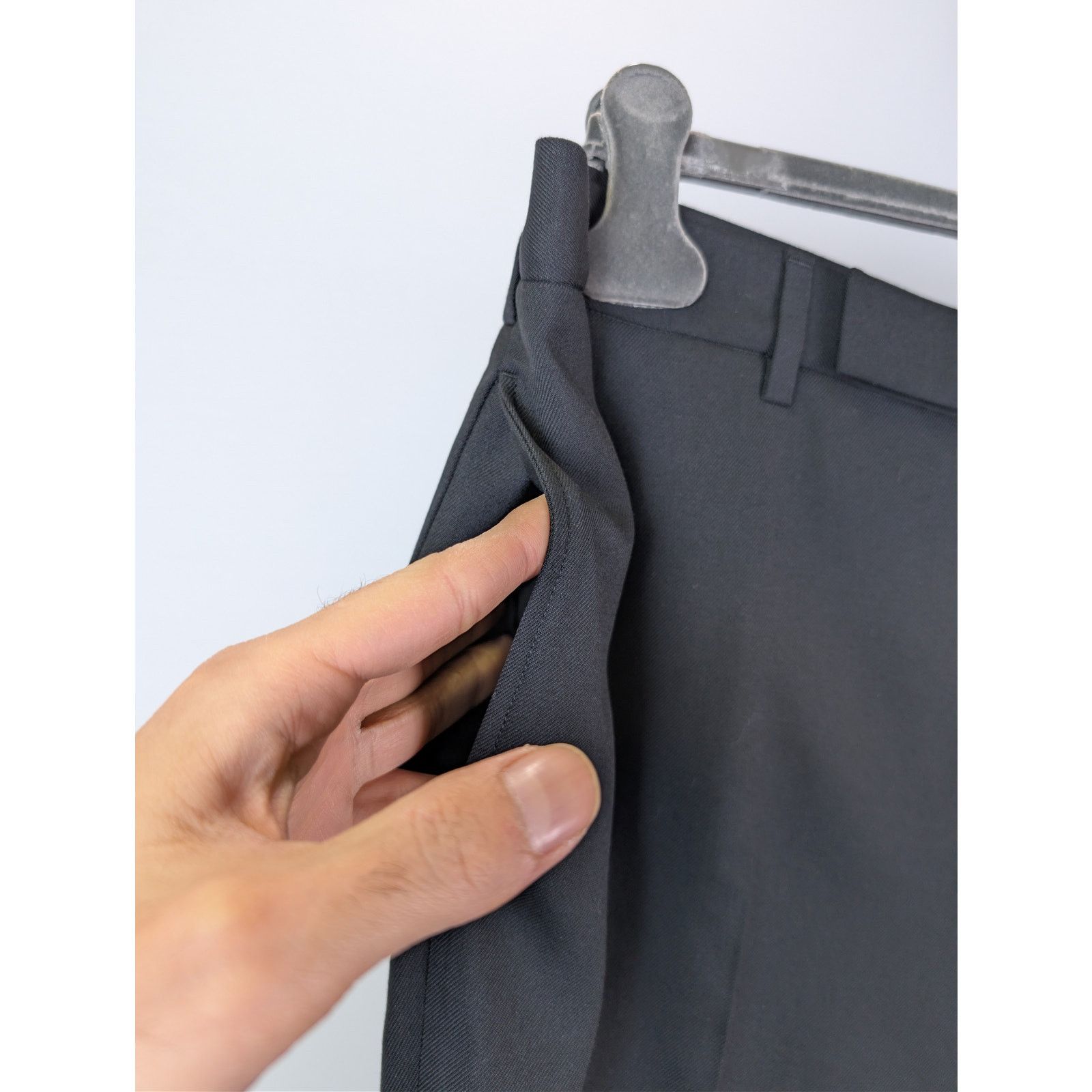 Saint Laurent Paris o1rshd1 Gabardine Fine De Laine Pantalon Casual Pants Noir Size US 38 / EU 54 - 6 Thumbnail
