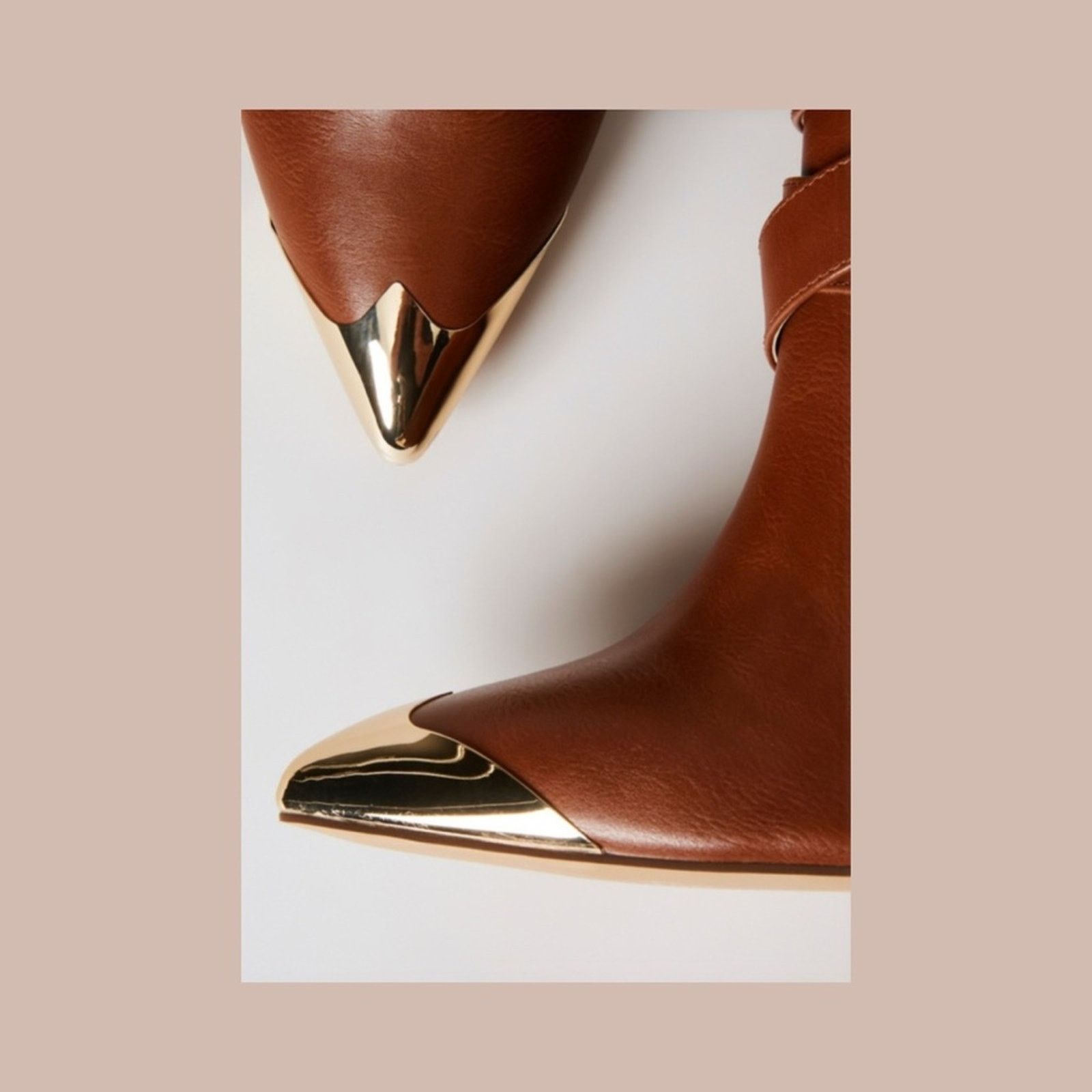 Fenton Shoe Dazzle Stevie Heeled Ankle Boot in Brown Size US 8 / IT 38 - 5 Thumbnail
