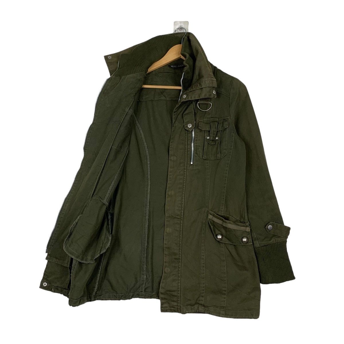 Japanese Brand H.C.M.II Rare Design Jacket High Collar Parka #0940-C42 Size L / US 10 / IT 46 - 9 Thumbnail