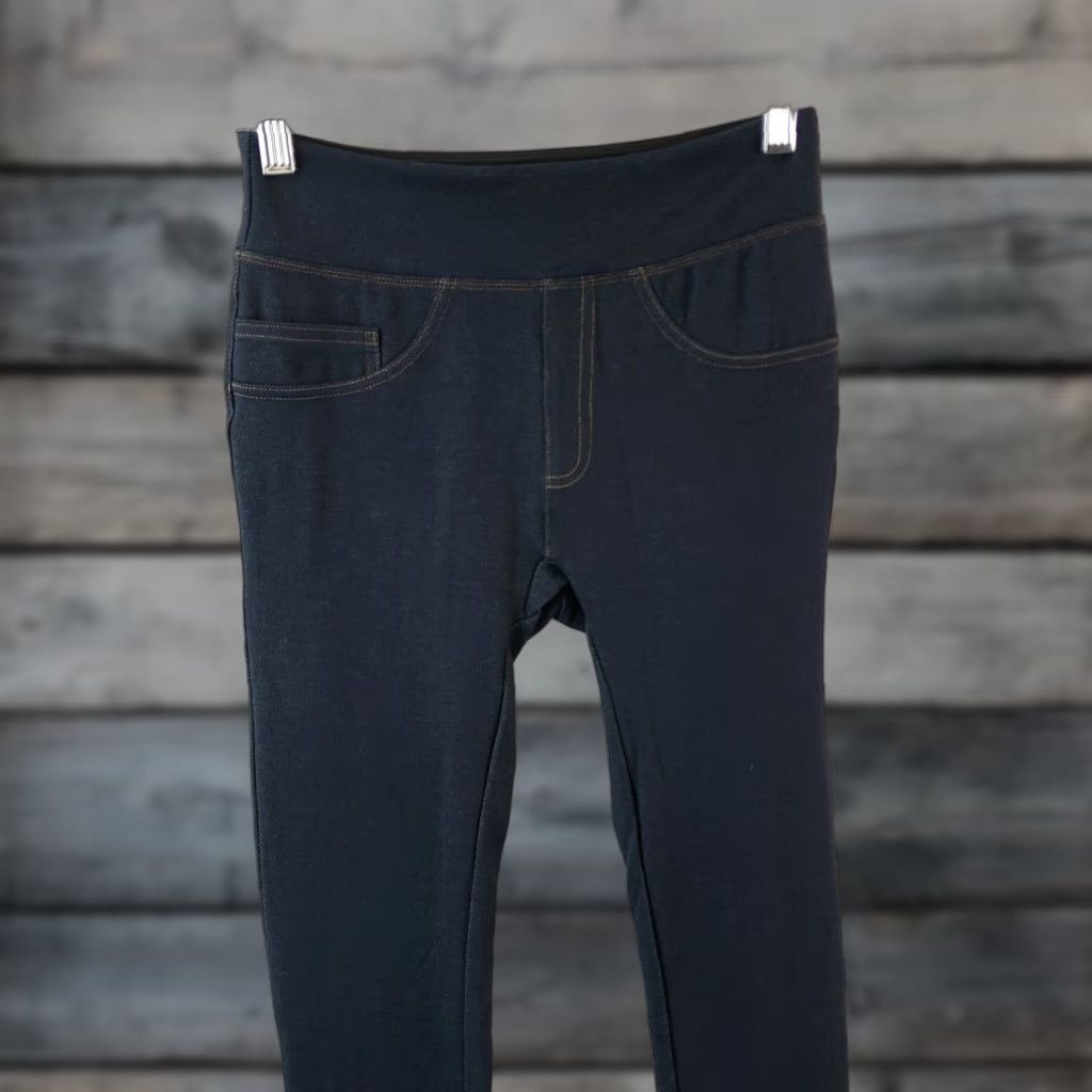 Spanx VINTAGE? No. Assets by Spanx Leggings Women's Small Blue Mid Rise Cotton Blend Size 28" / US 6 / IT 42 - 1 Thumbnail
