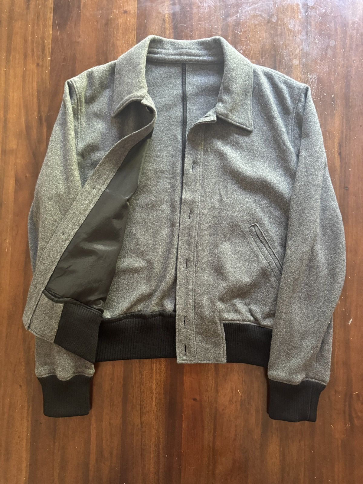 AMI Ami Alexandre Mattiussi Wool Bomber Jacket Size US XL / EU 56 / 4 - 2 Thumbnail