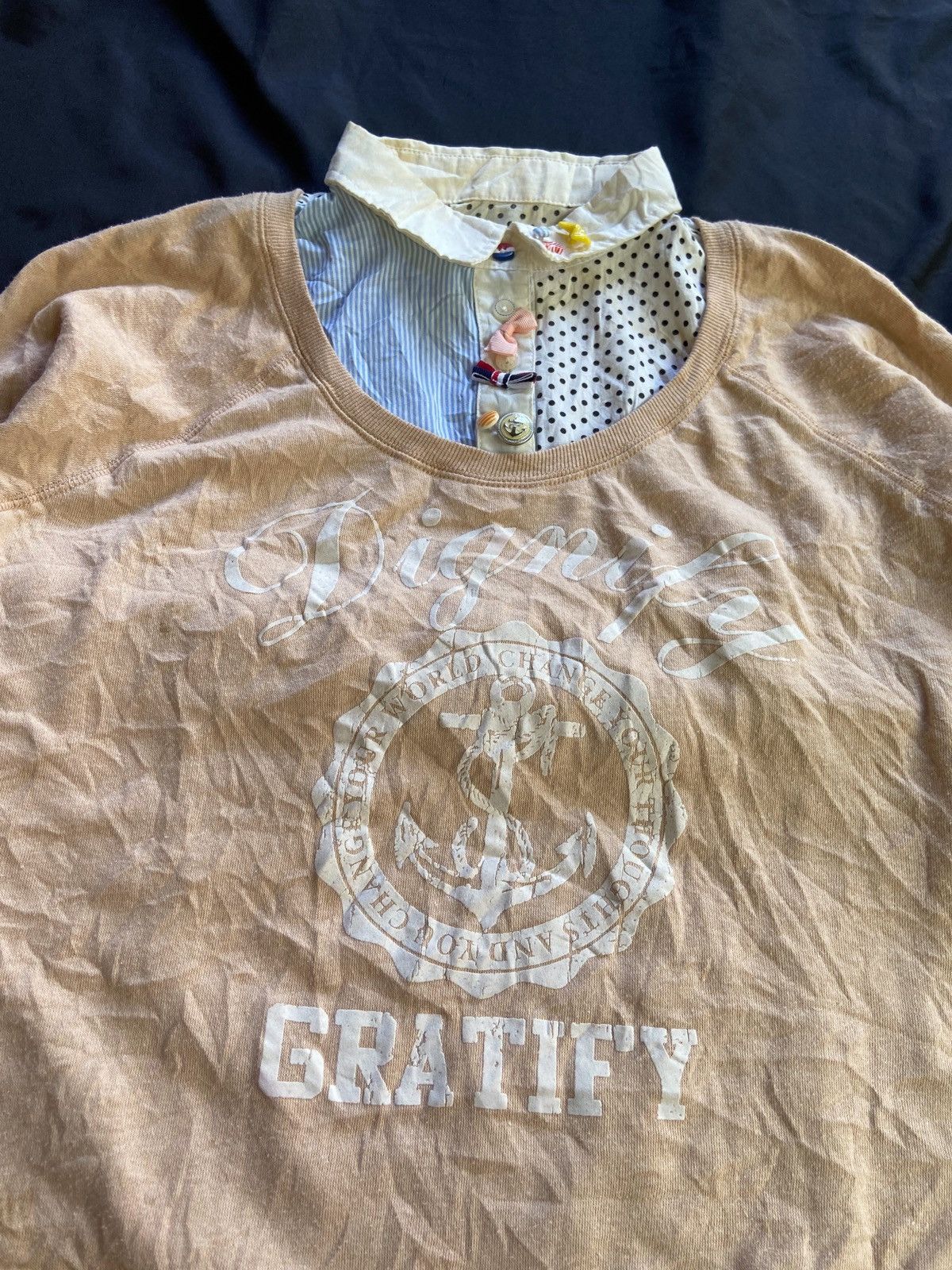 Japanese Brand DOUBLE LAYER DIGNIFY GRAIFIY SWEATSHIRT BUTTON UP SHIRT Size US M / EU 48-50 / 2 - 2 Thumbnail