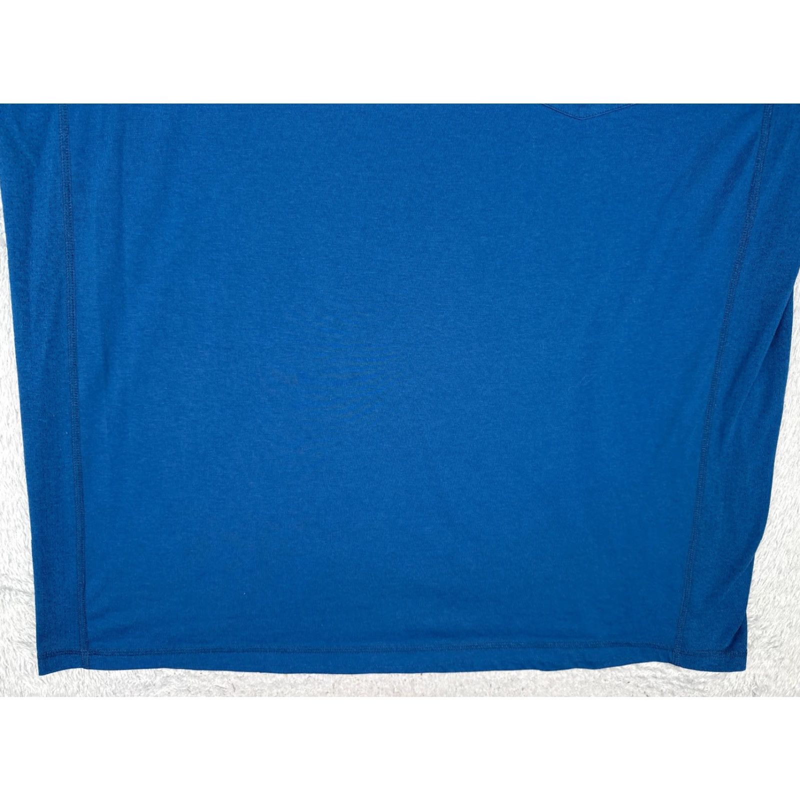 Carhartt Carhartt Men 2XT Shirt Blue Crew Pocket T-Shirt Workwear Polyester Blend K87 Big & Tall Read Size US XXL / EU 58 / 5 - 5 Thumbnail