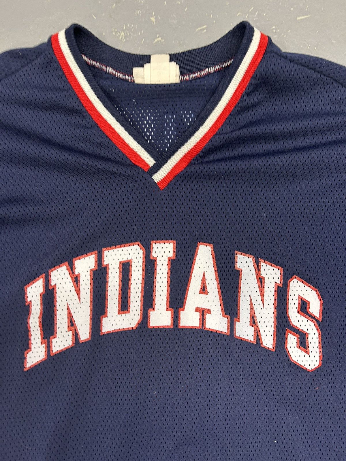 MLB × Vintage Crazy Vintage 90s Cleveland Indians Navy Baseball jersey Y2K Size US L / EU 52-54 / 3 - 2 Thumbnail
