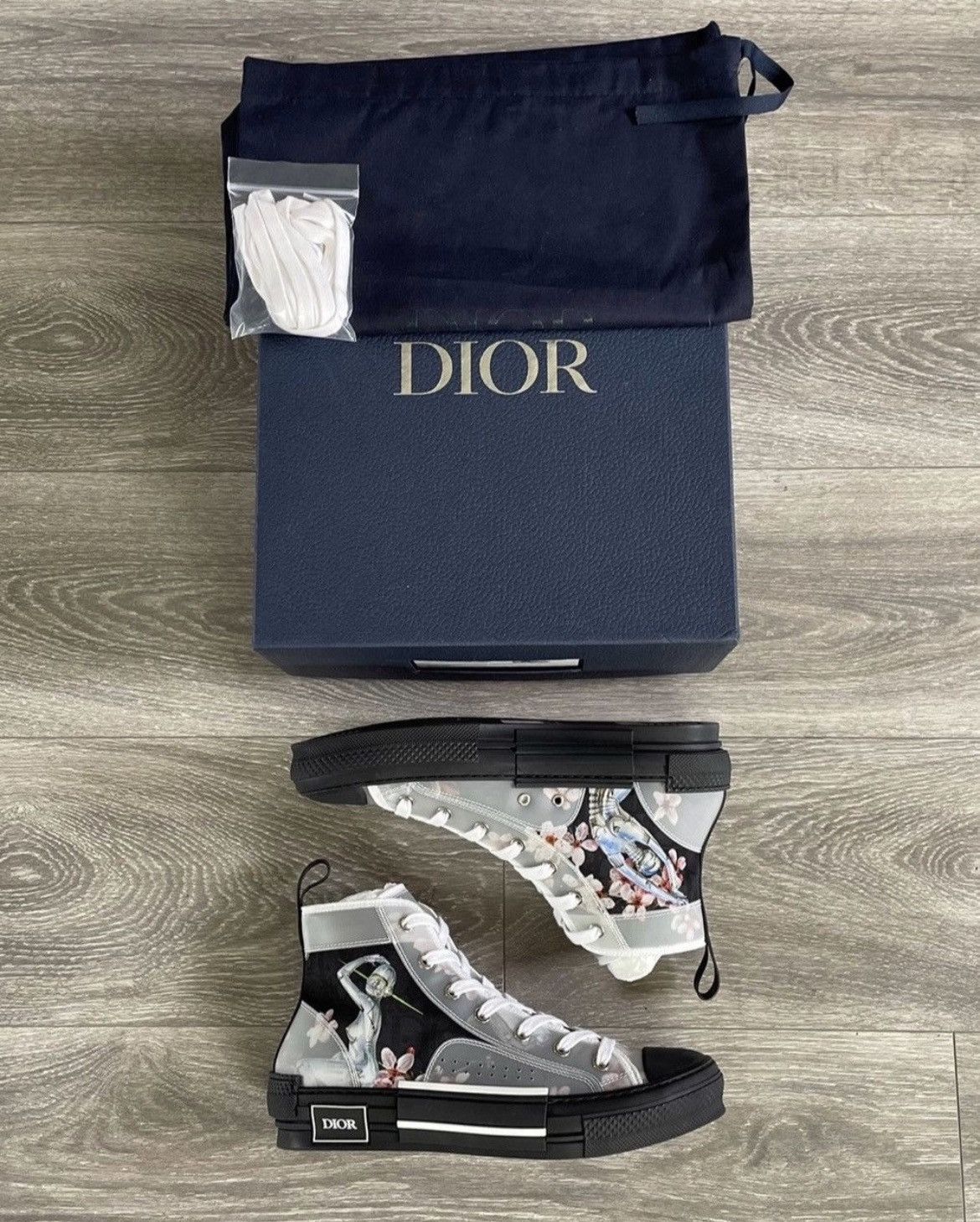 Dior Dior B23 Sorayama High-Tops Size US 7 / EU 40 - 2 Thumbnail