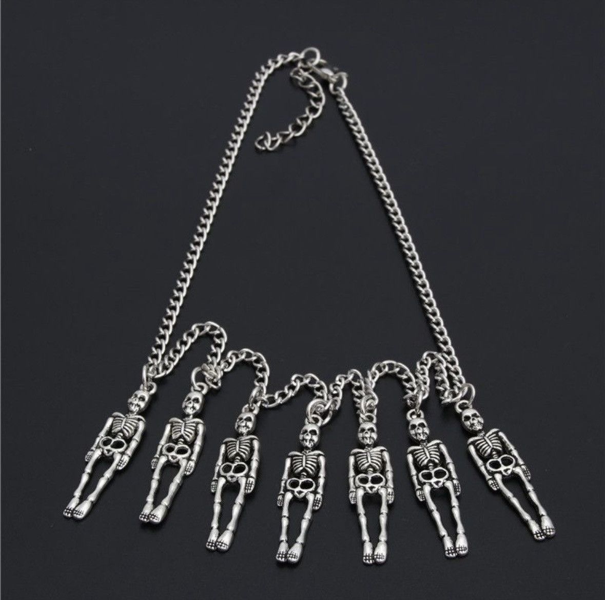 Jewelry Pirate Gothic Skeleton Skull Necklaces Size ONE SIZE - 2 Thumbnail