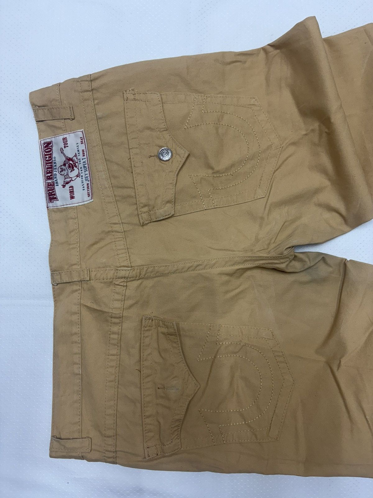 True Religion True Religion Joey Super T Khaki Denim Pants - Made in USA Size US 42 / EU 58 - 17 Thumbnail