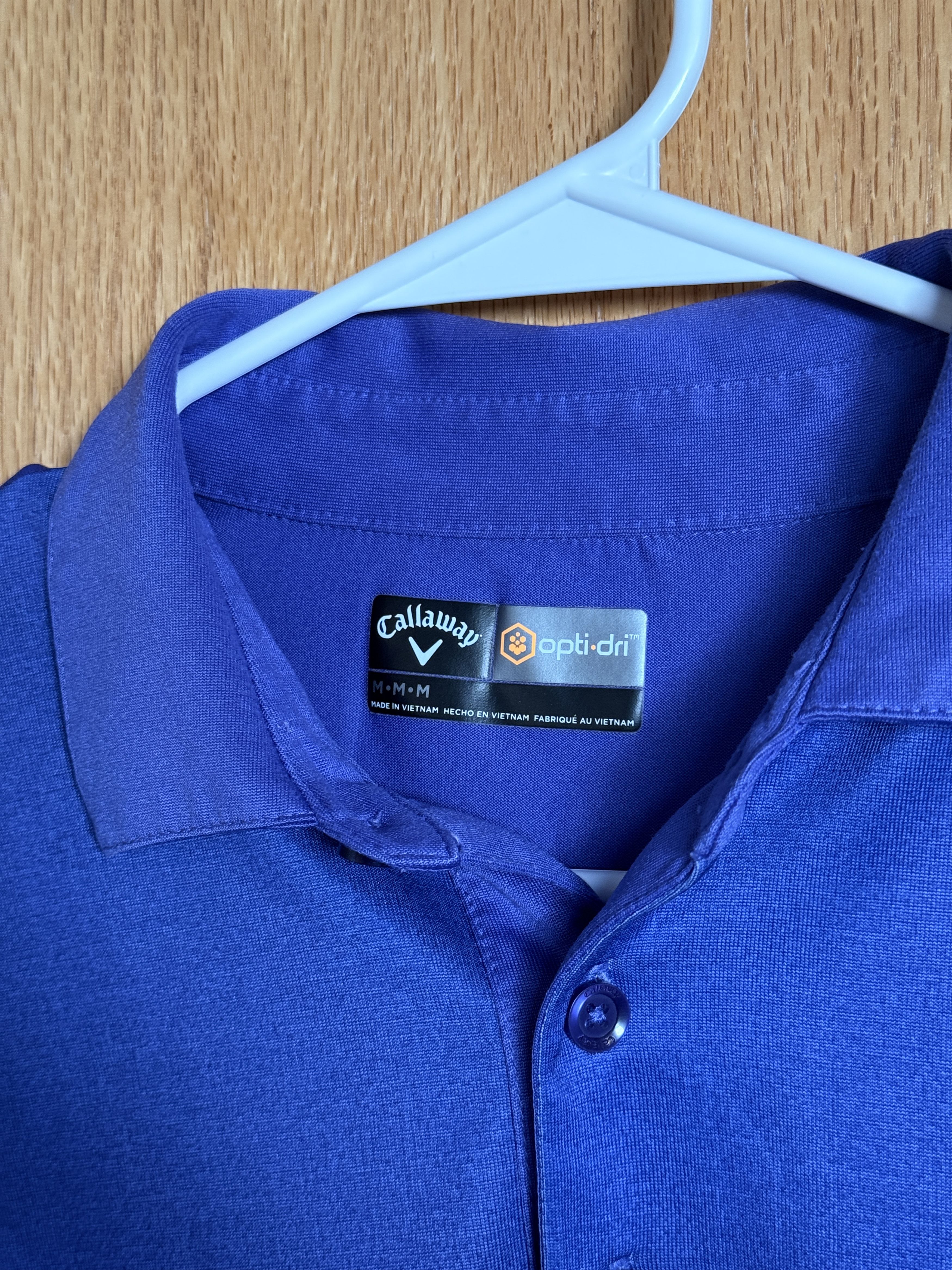 Callaway Callaway Golf Men's Opti-Dri Purple Striped Polo Size US M / EU 48-50 / 2 - 3 Thumbnail