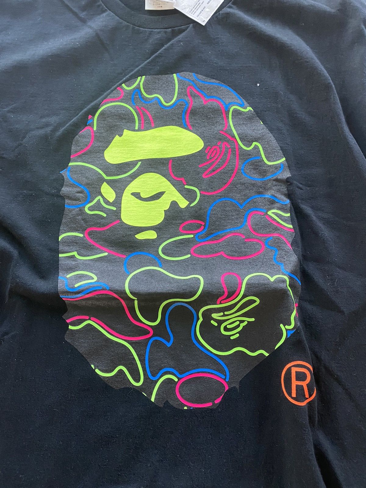 Bape BAPE Dover Street Market DSM Fluro Rebellion Tee Size US XL / EU 56 / 4 - 4 Thumbnail