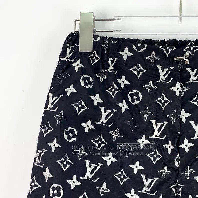 Louis Vuitton Louis Vuitton 23 black logo full print corset slacks pants Size US 34 / EU 50 - 3 Thumbnail