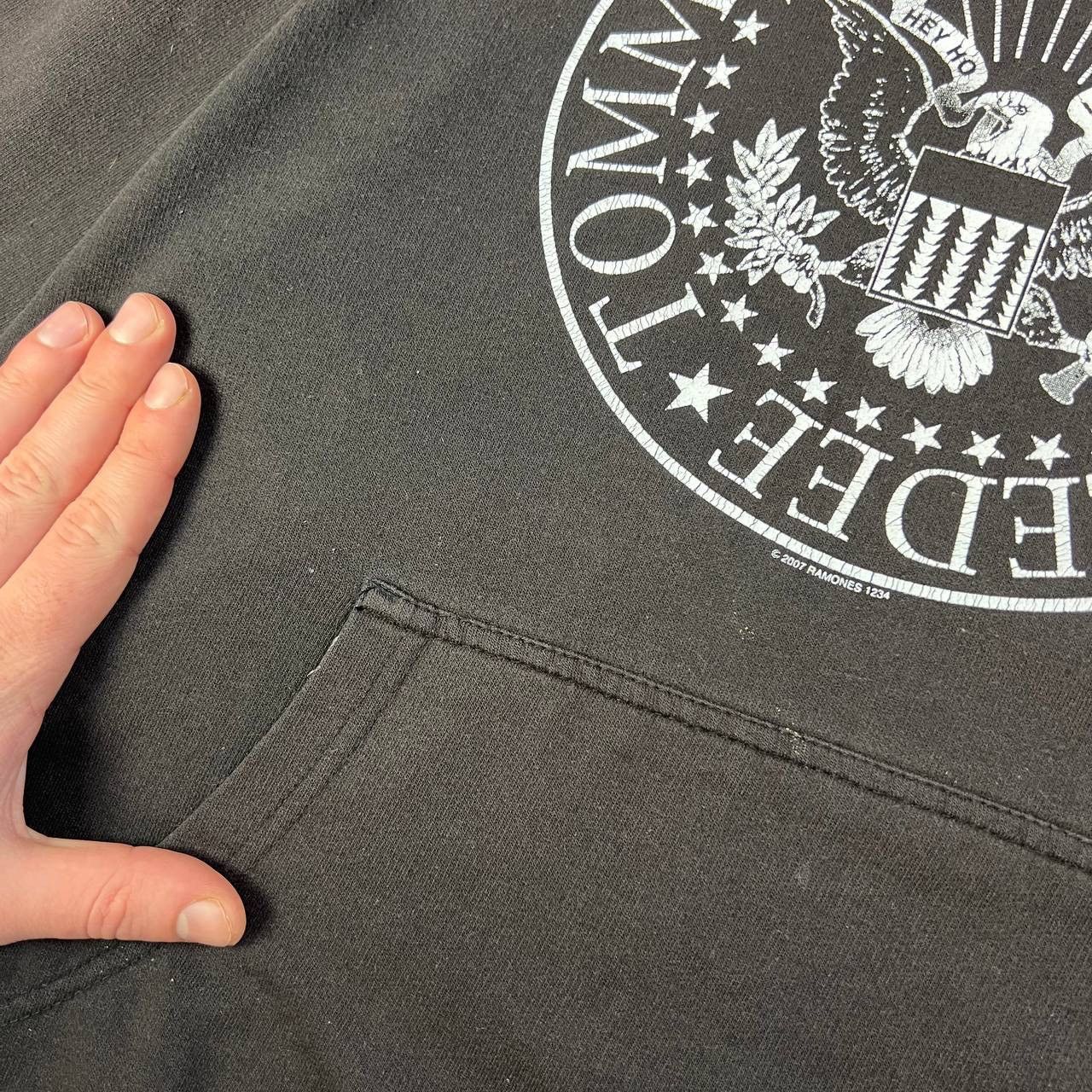 Band Tees Ramones Big Logo Vintage Y2K Distressed Rock Band Hoodie Size US M / EU 48-50 / 2 - 7 Thumbnail