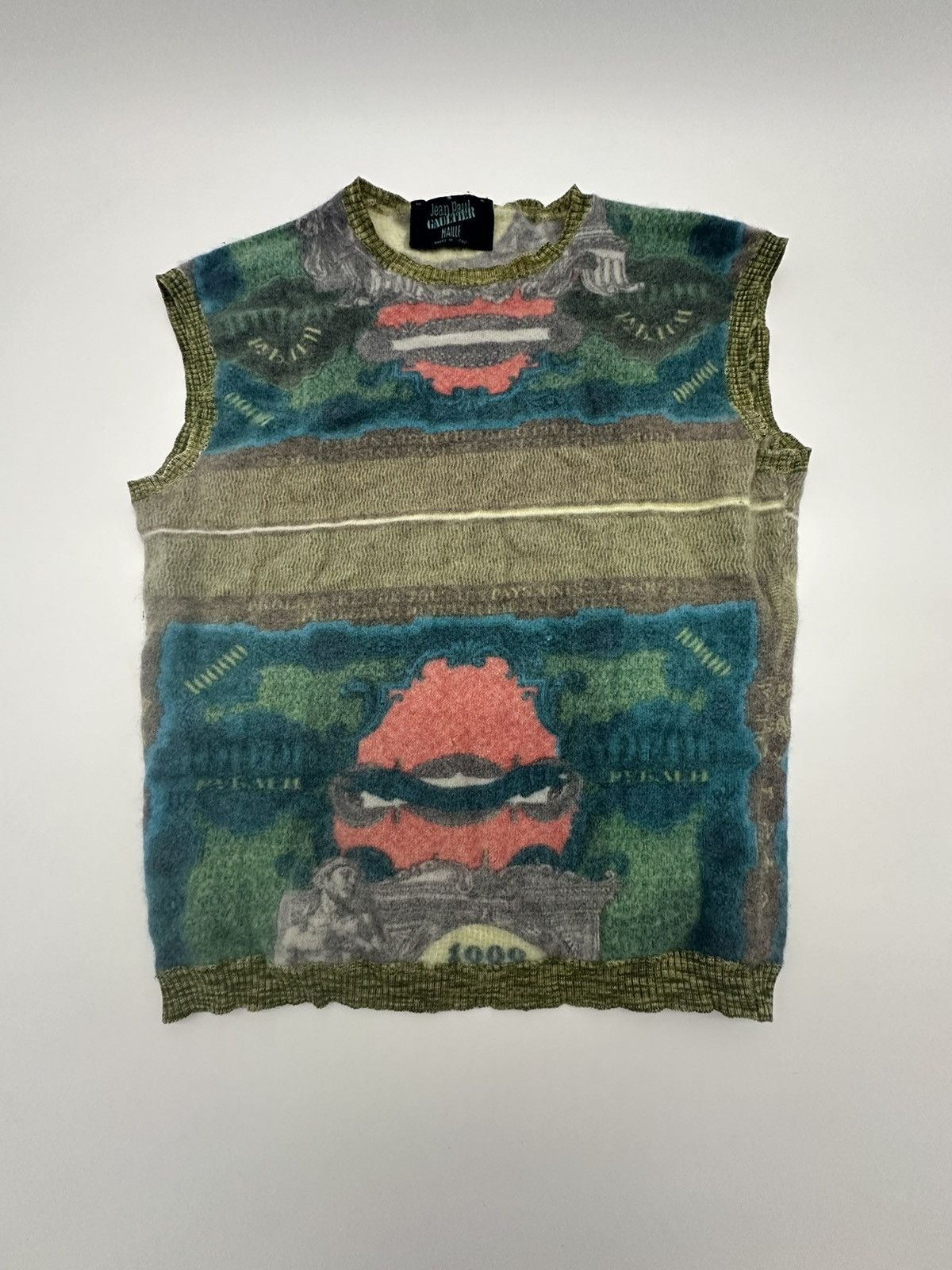 Jean Paul Gaultier *EXTREMELY RARE* Vintage JPG Knit Tank Top Size US S / EU 44-46 / 1 - 1 Thumbnail