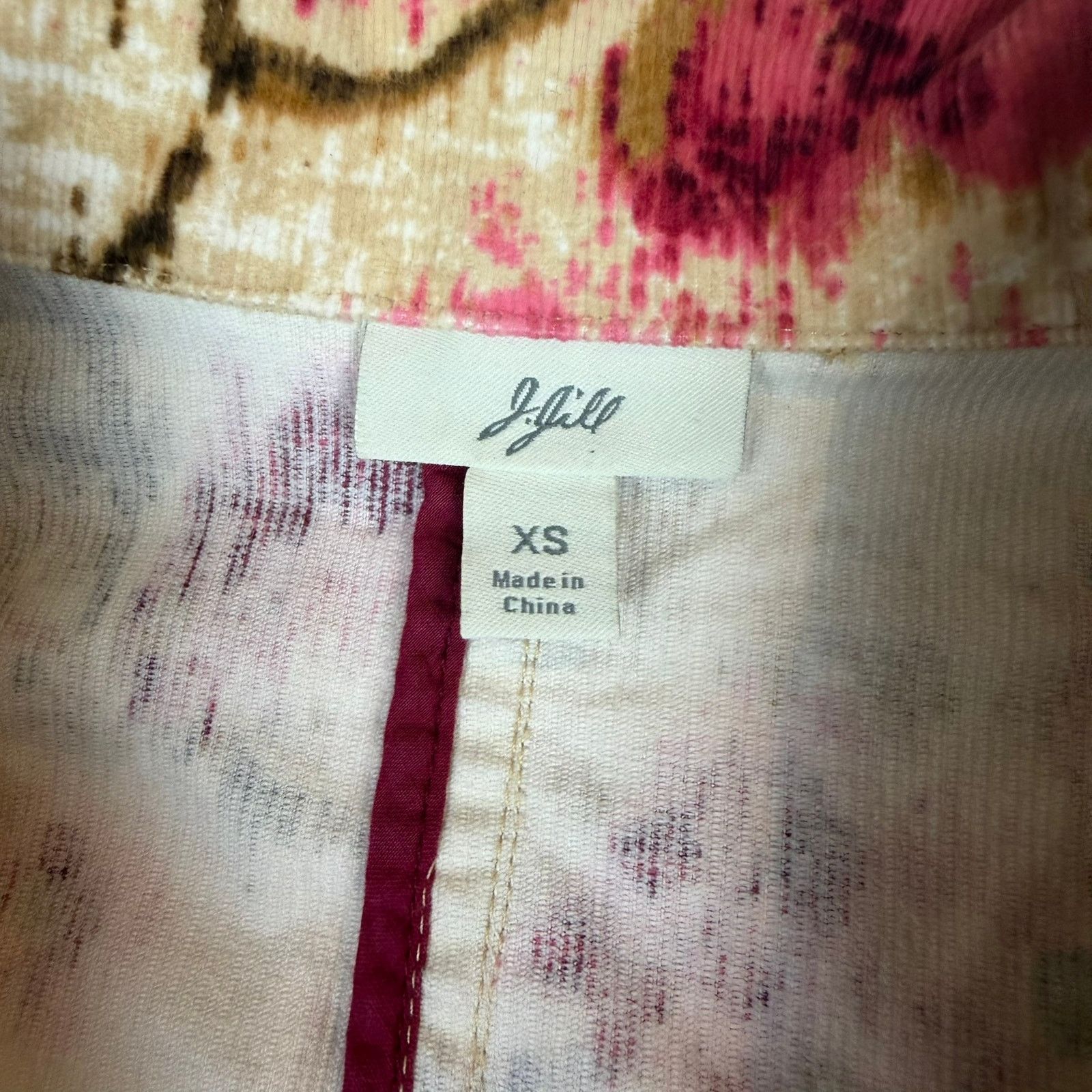 J. Jill J. Jill Floral Corduroy Blazer - Size XS Size XS / US 0-2 / IT 36-38 - 3 Thumbnail