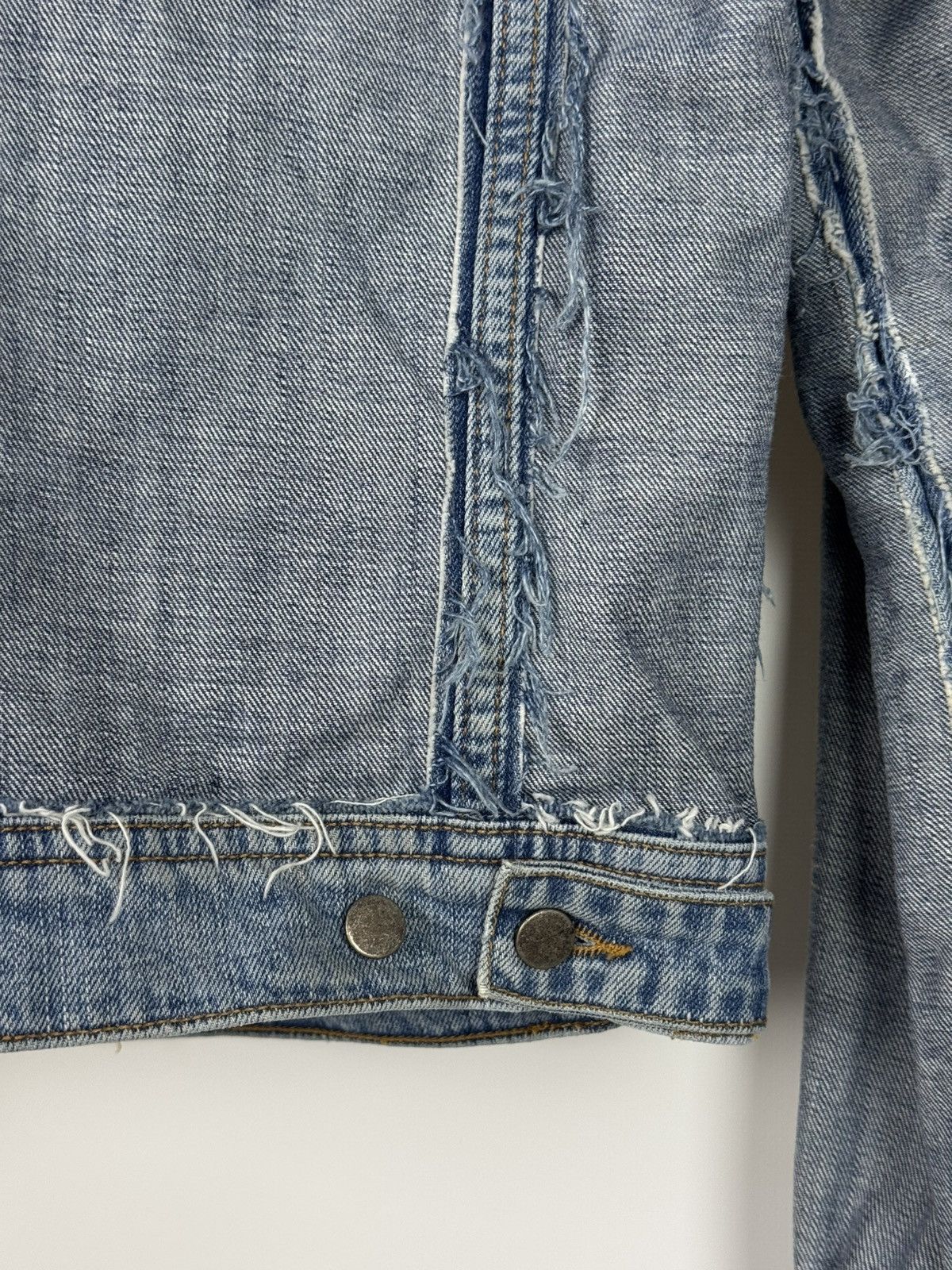 H&M × Maison Margiela SS12 Maison Margiela x H&M Distressed Reverse Denim Jacket Size US S / EU 44-46 / 1 - 15 Thumbnail